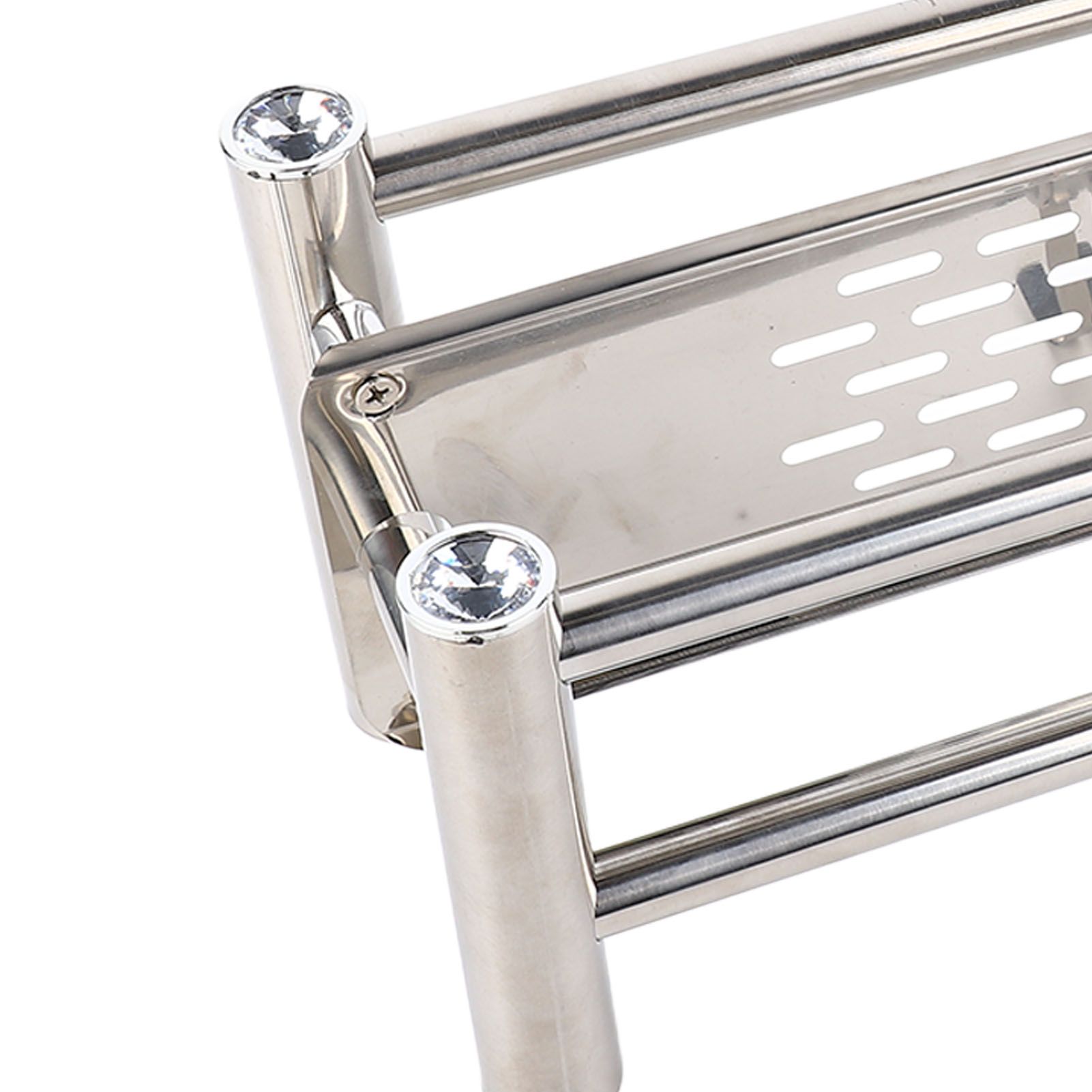 Bathroom Floating Shelves Stainless Steel Thicken Single Layer 40cm Shower view 14