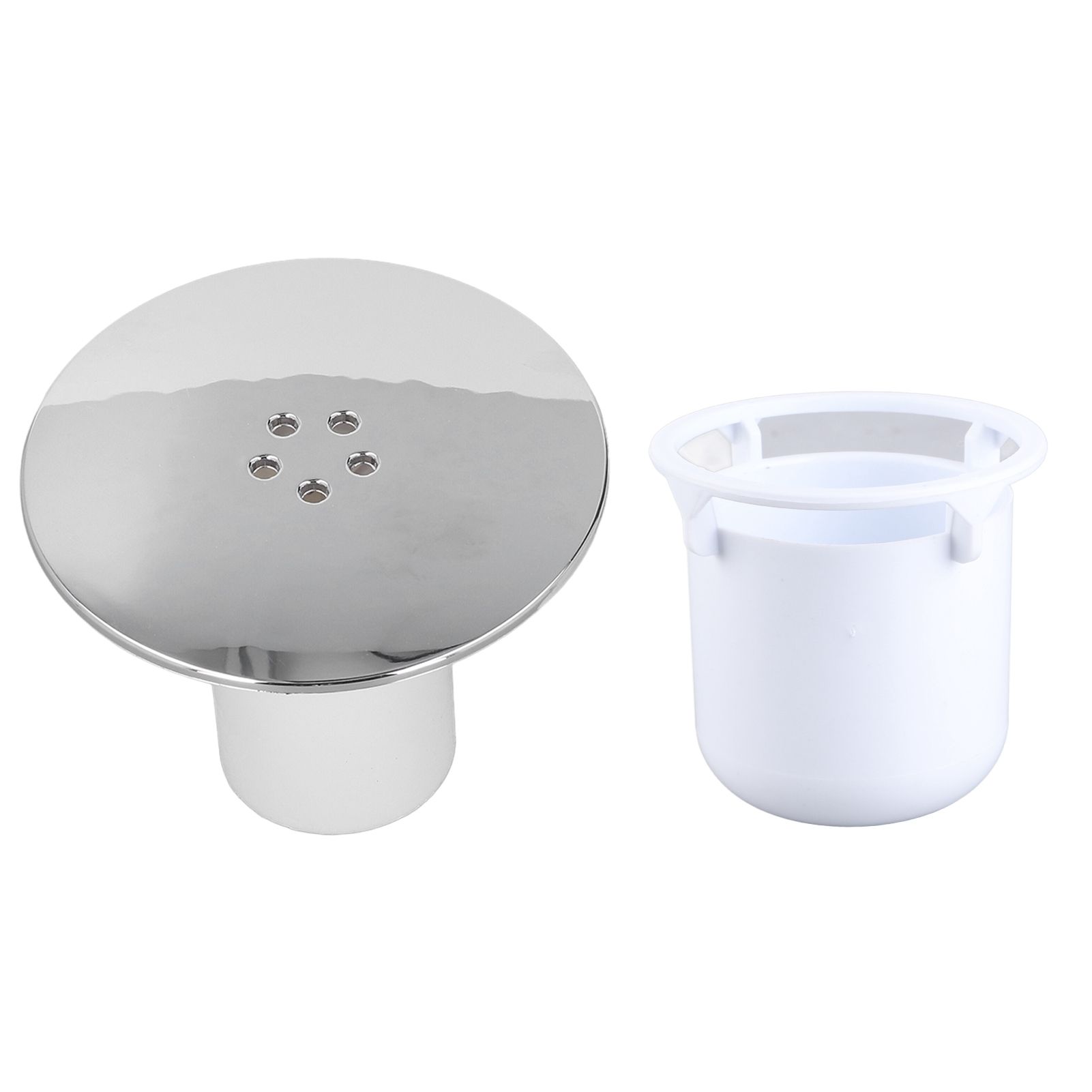 Shower Drain Cover Tray Waste Trap Plug Hole Cover Replacement Chromate