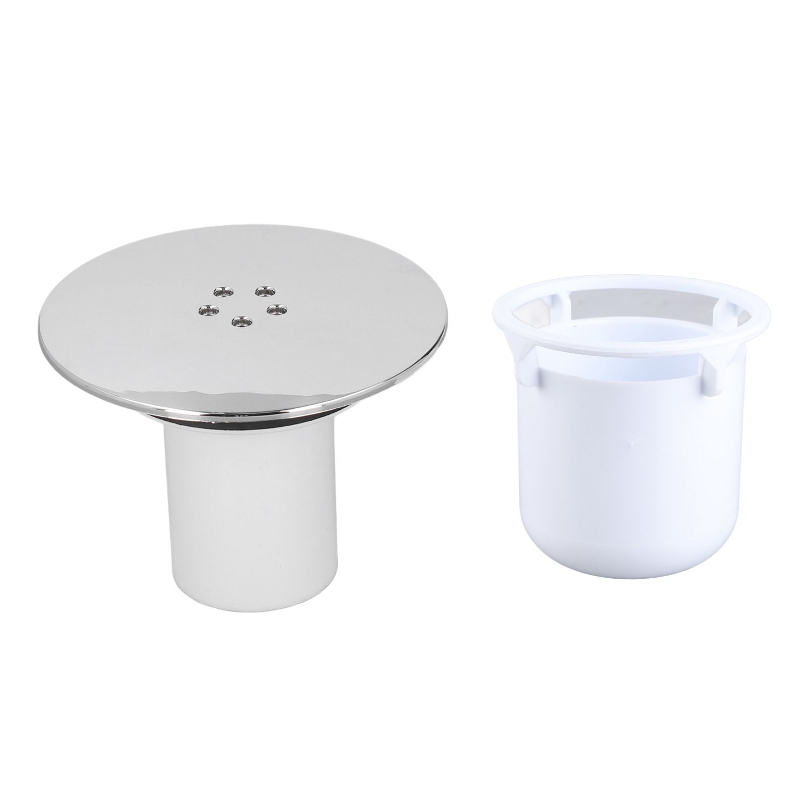 Shower Drain Cover Tray Waste Trap Plug Hole Cover Replacement Chromate view 2