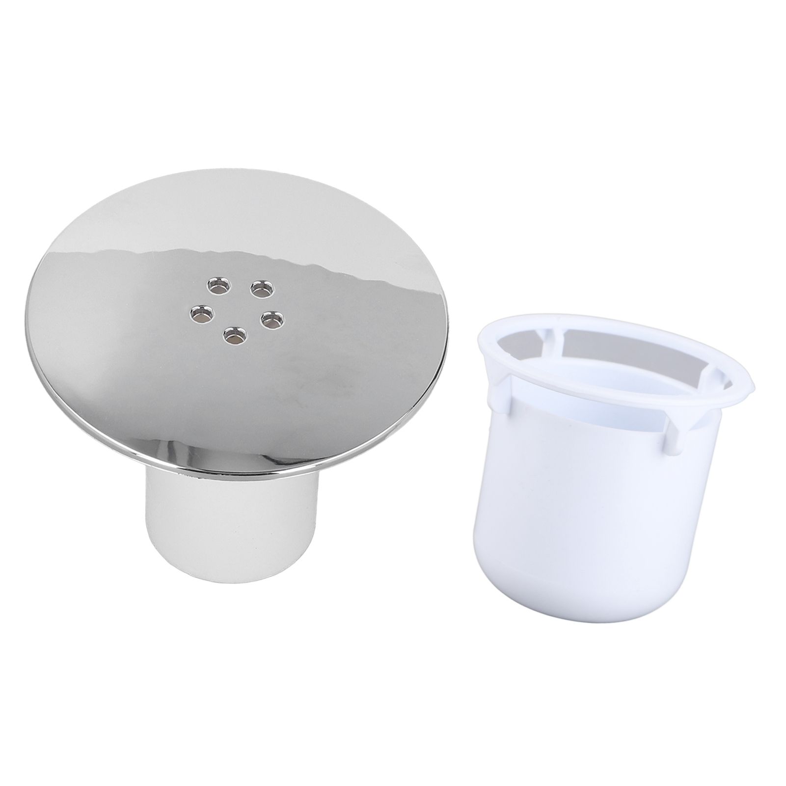Shower Drain Cover Tray Waste Trap Plug Hole Cover Replacement Chromate view 5