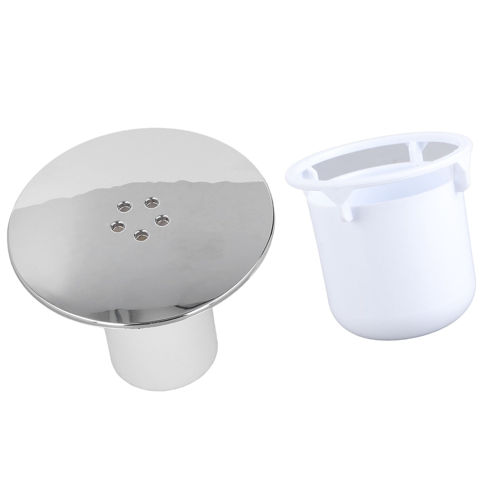 Shower Drain Cover Tray Waste Trap Plug Hole Cover Replacement Chromate view 6