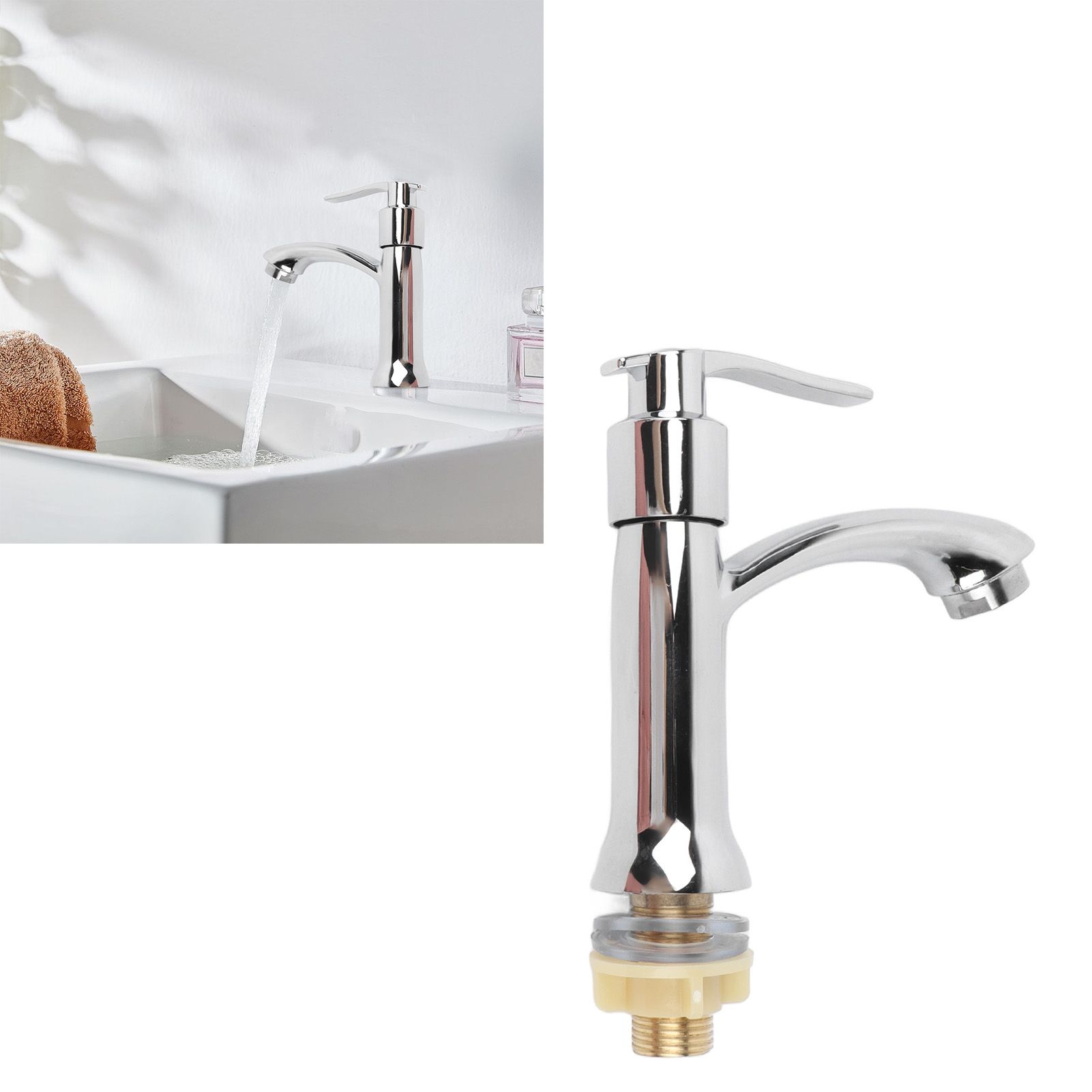 Single Cold Water Tap Water Saving Easy Control Water Flow Minimalist Modern view 11