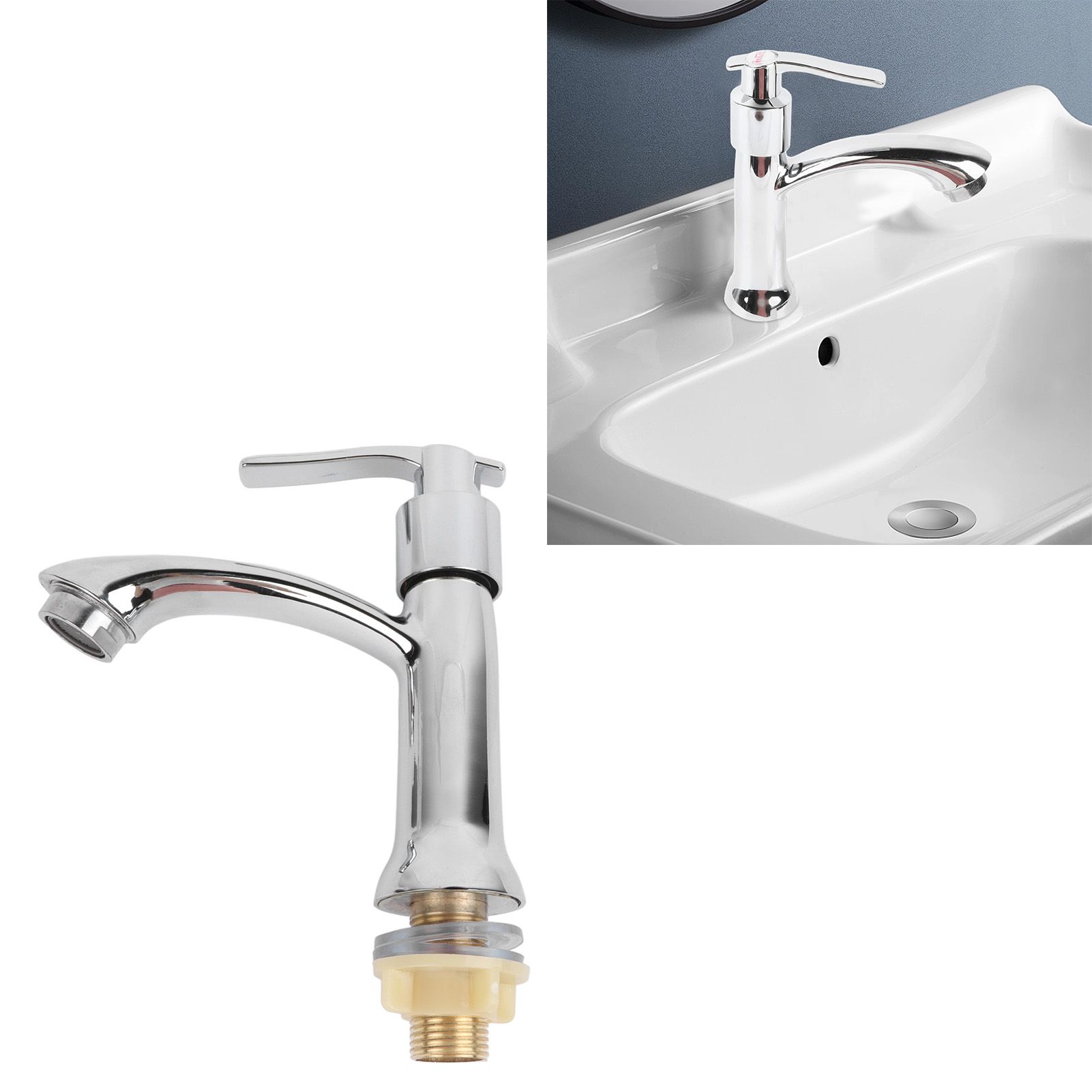 Single Cold Water Tap Water Saving Easy Control Water Flow Minimalist Modern view 12