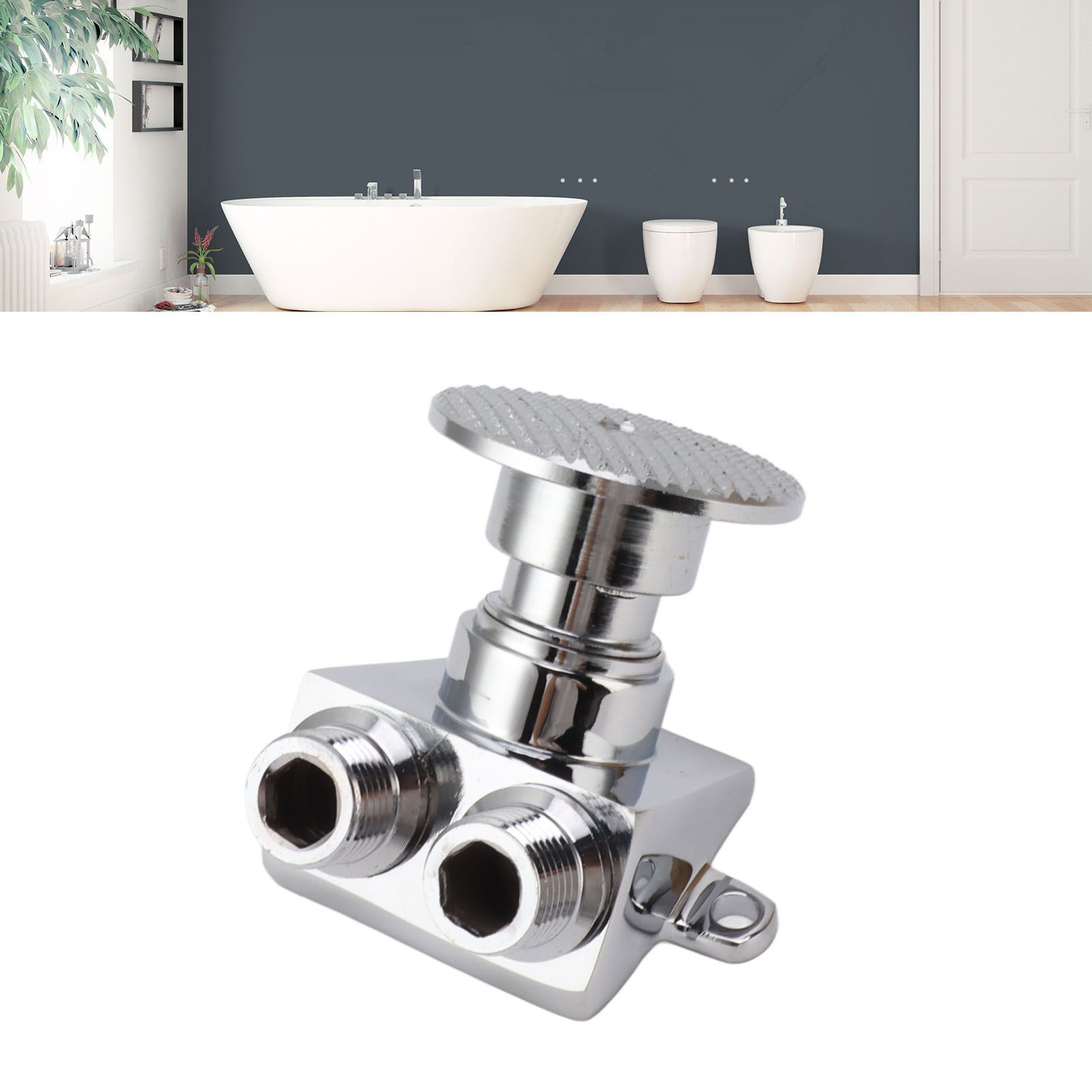 Foot Pedal Valve Copper Touchless Foot Pedal Water Valve Set for Basin Water view 11