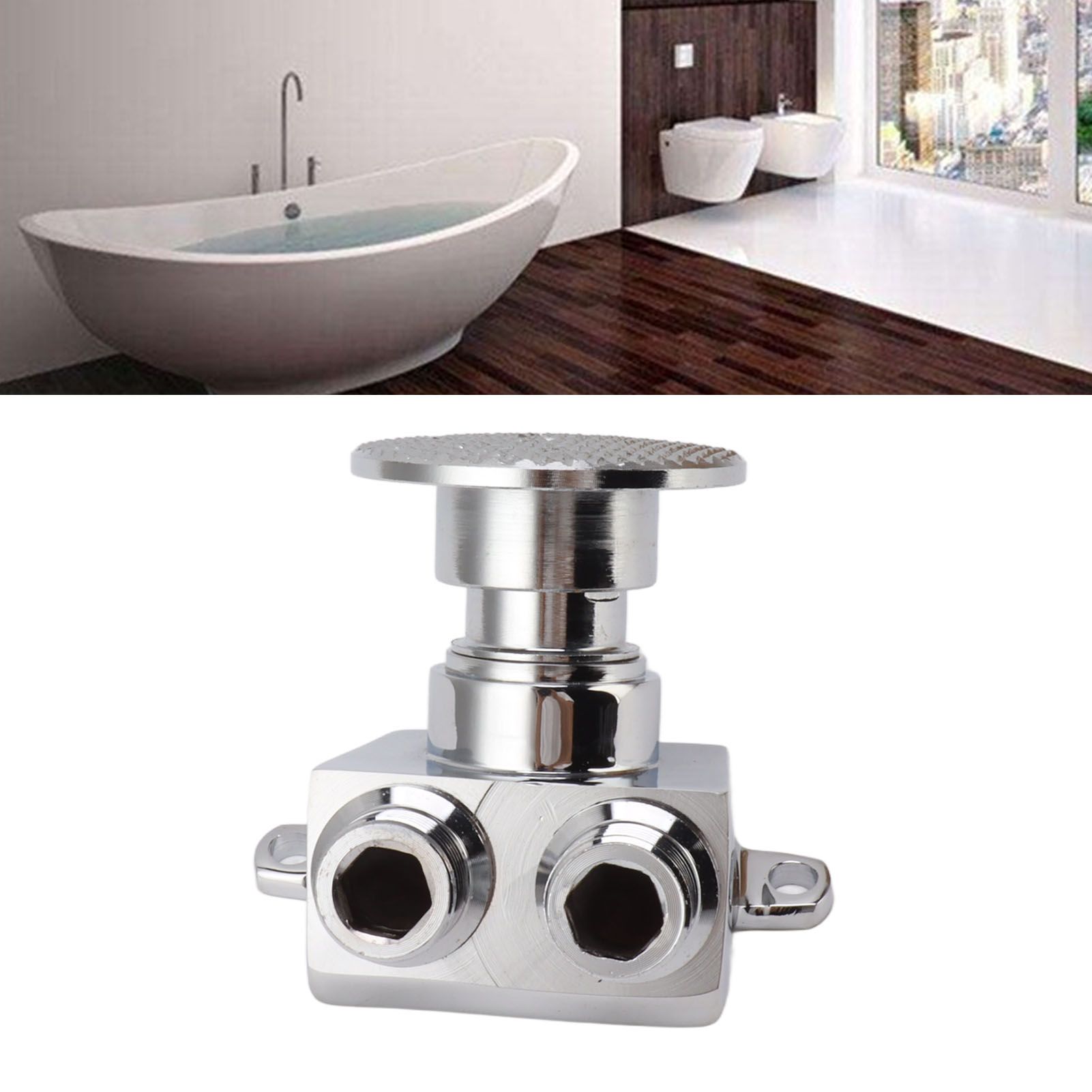 Foot Pedal Valve Copper Touchless Foot Pedal Water Valve Set for Basin Water view 12