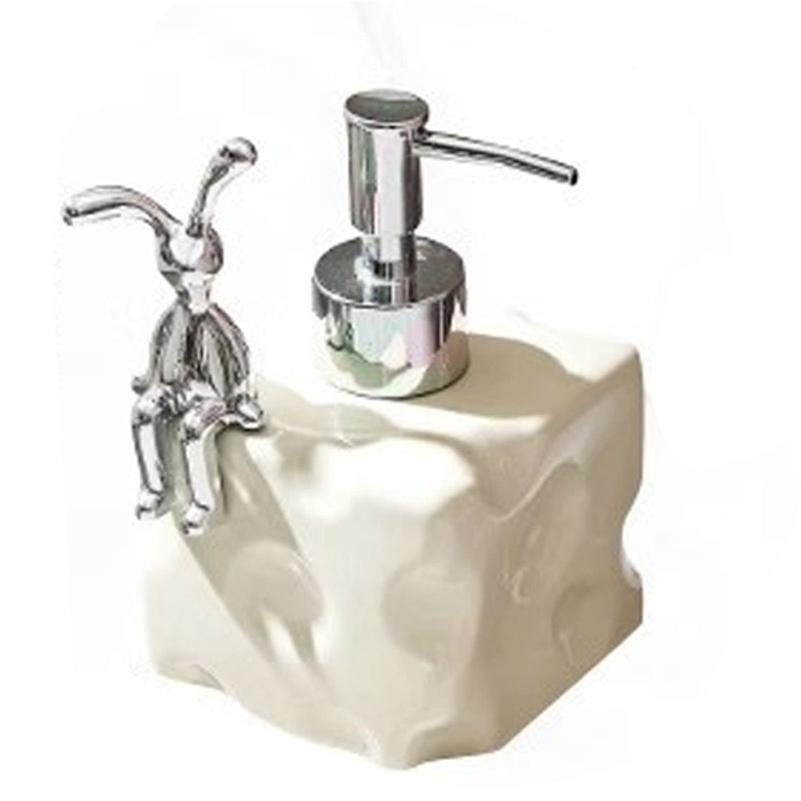Shampoo Dispenser Bottle Ceramic Large Capacity Home Decoration with Pump for