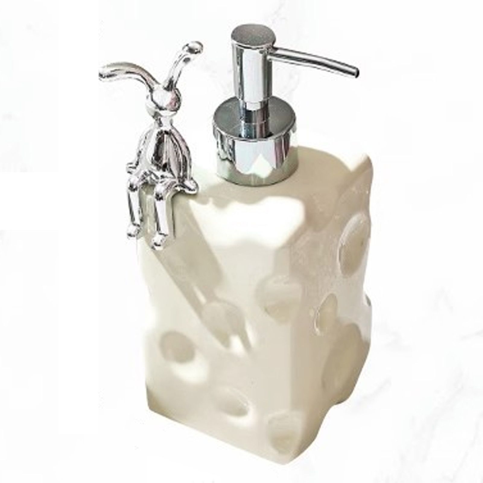 Shampoo Dispenser Bottle Ceramic Large Capacity Home Decoration with Pump for