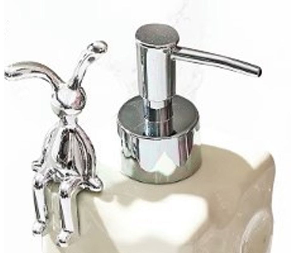 Shampoo Dispenser Bottle Ceramic Large Capacity Home Decoration with Pump for view 9