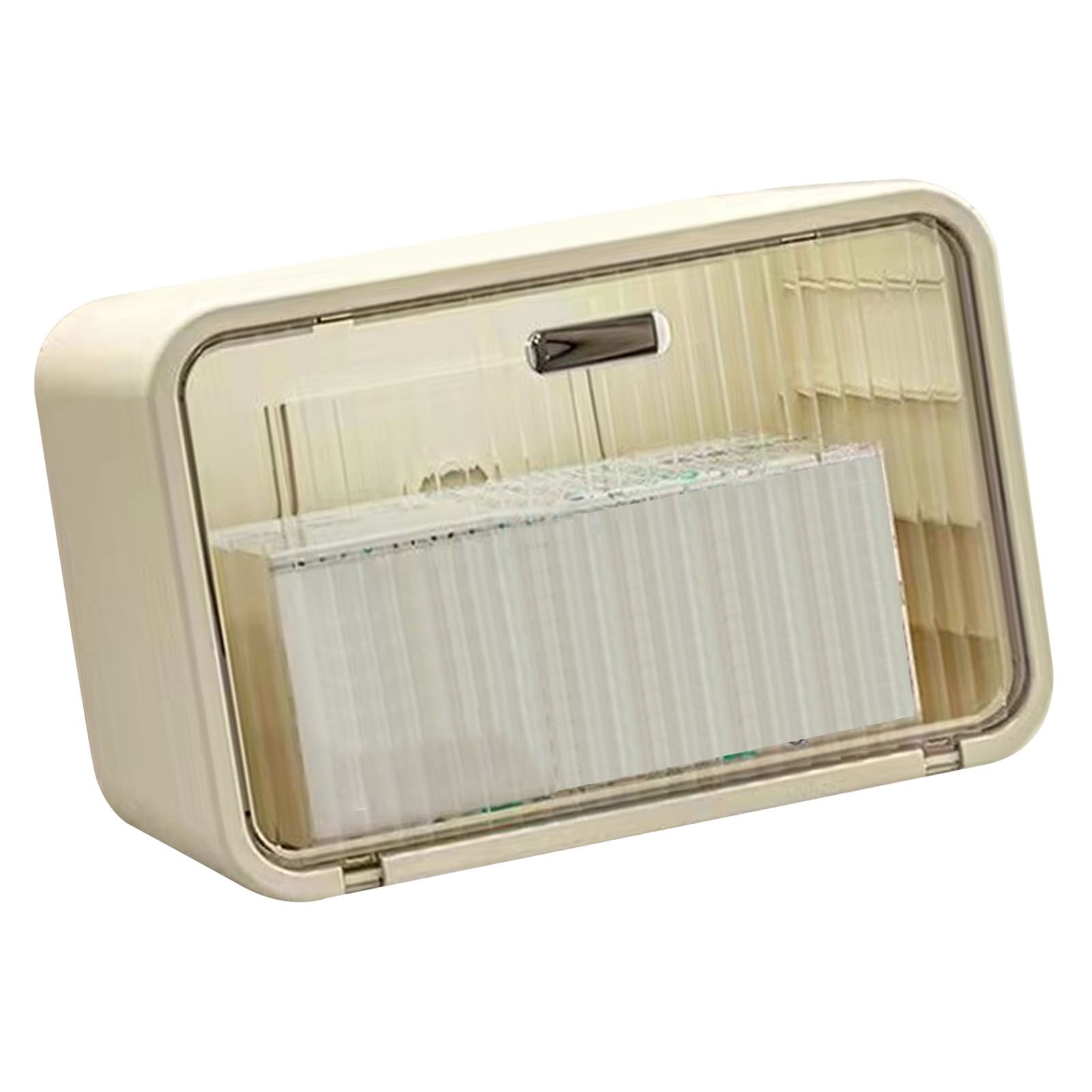 Tissue Box Cover Wall Mounted 2 in 1 Waterproof Tissue Holder Dispenser Box view 2