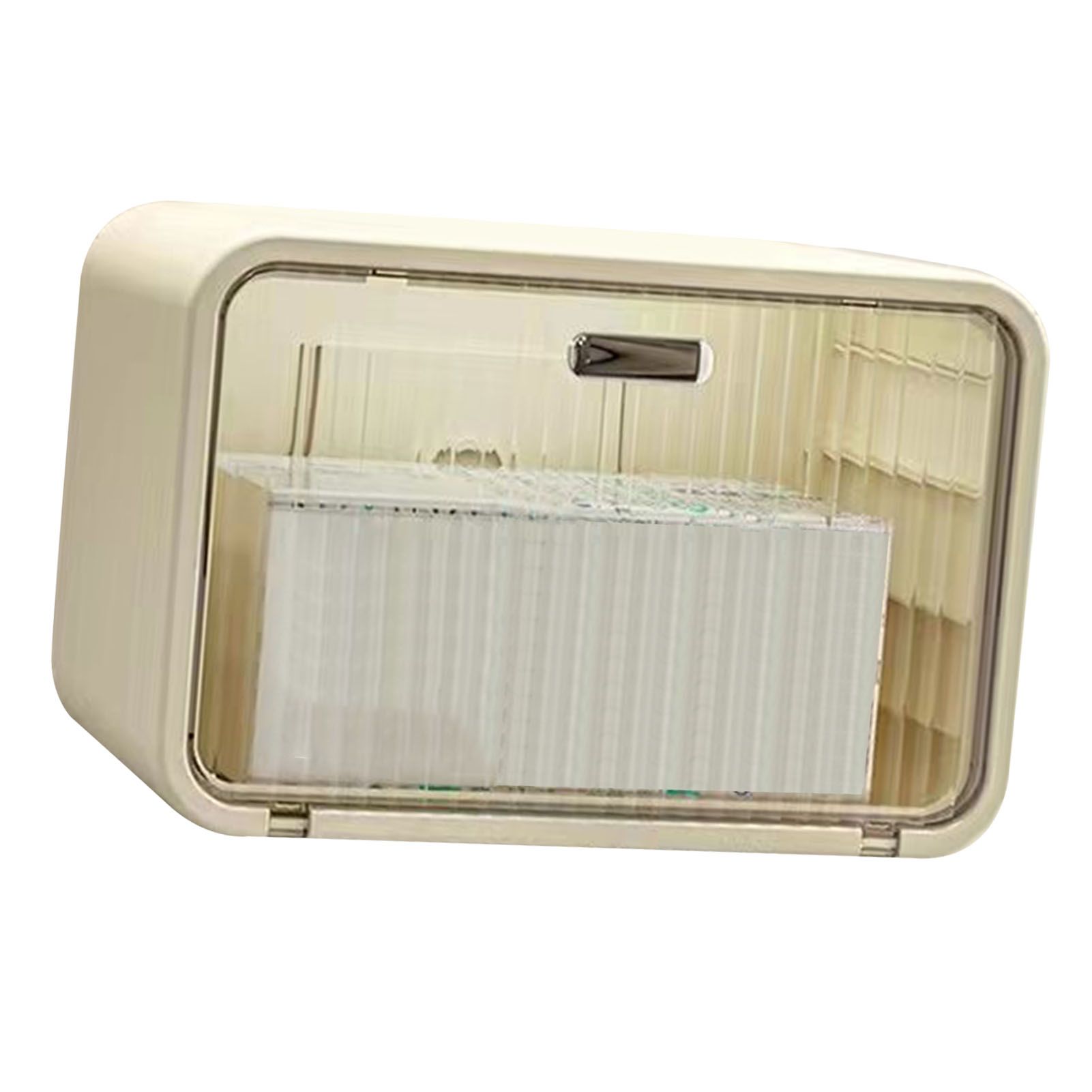Tissue Box Cover Wall Mounted 2 in 1 Waterproof Tissue Holder Dispenser Box view 3