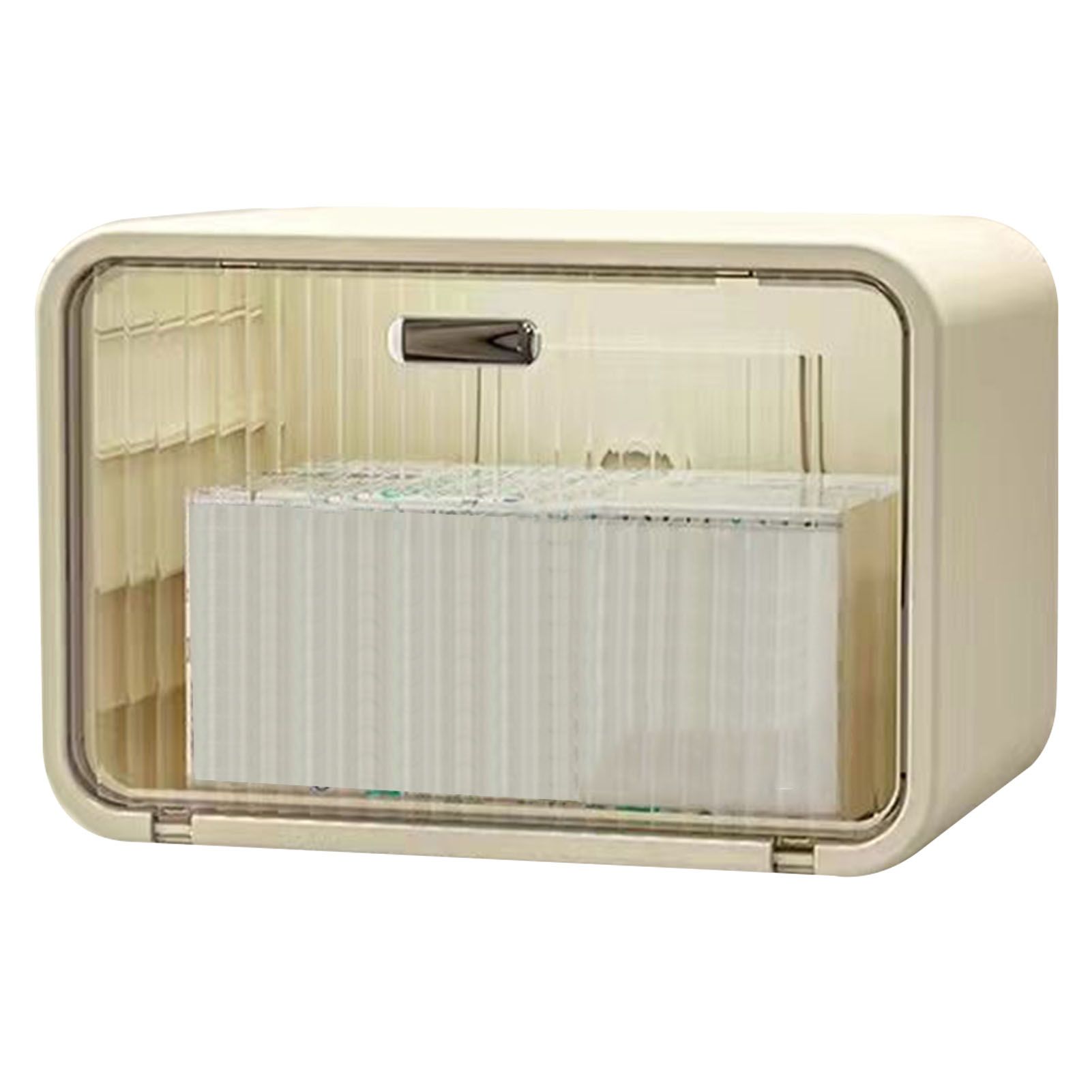 Tissue Box Cover Wall Mounted 2 in 1 Waterproof Tissue Holder Dispenser Box view 4