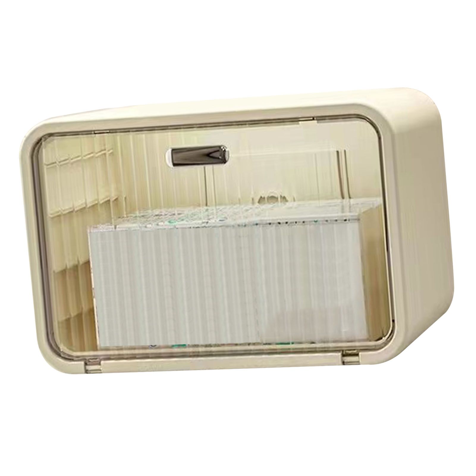 Tissue Box Cover Wall Mounted 2 in 1 Waterproof Tissue Holder Dispenser Box view 6