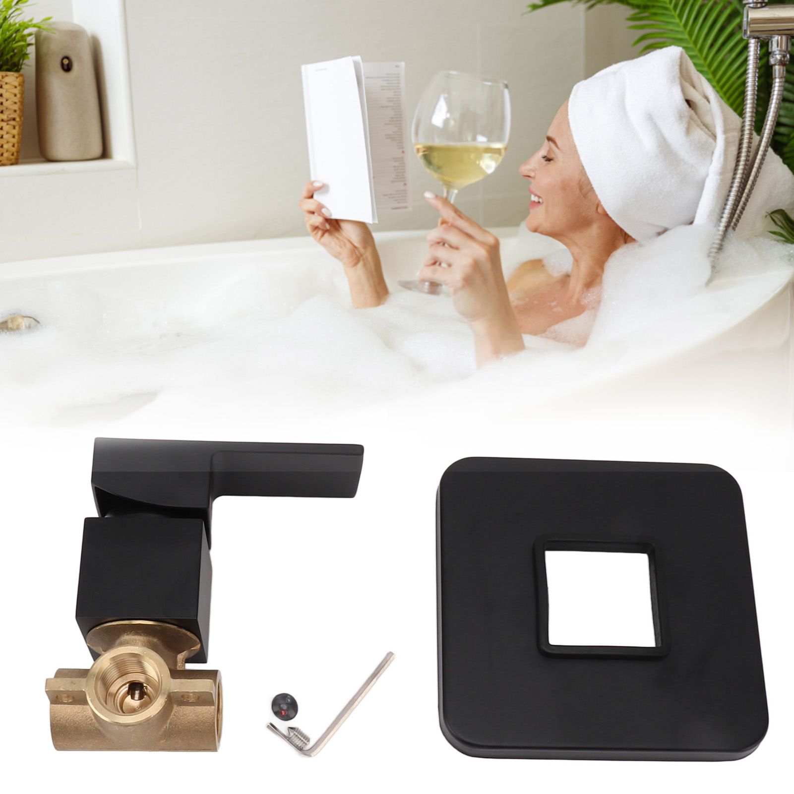 Shower Valves Wall Mount Copper Faucet Shower Rough In Valve Bathroom Trim Kit view 12