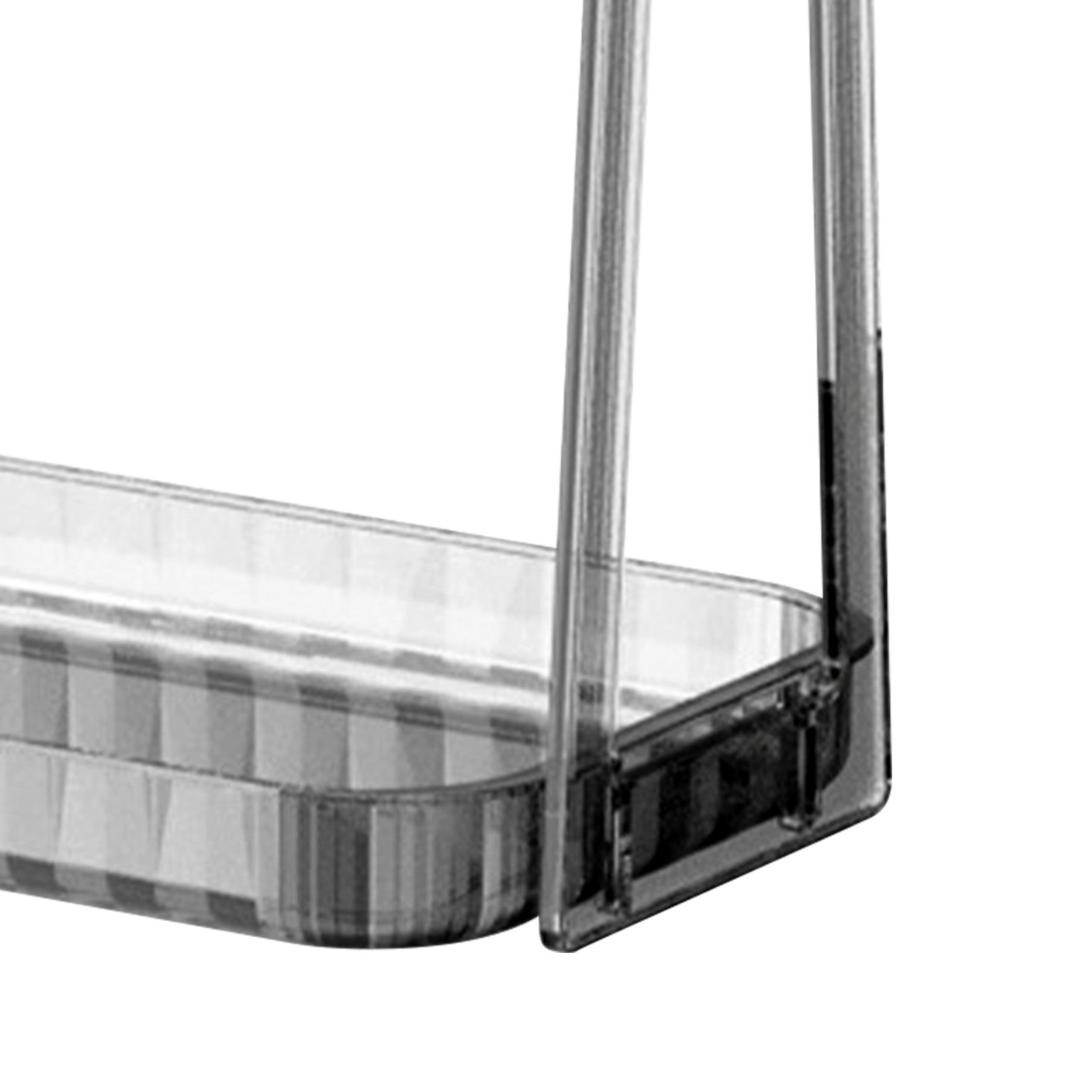 Cosmetic Storage Rack Double Layer Clear Detachable Modern Countertop Cosmetic view 9
