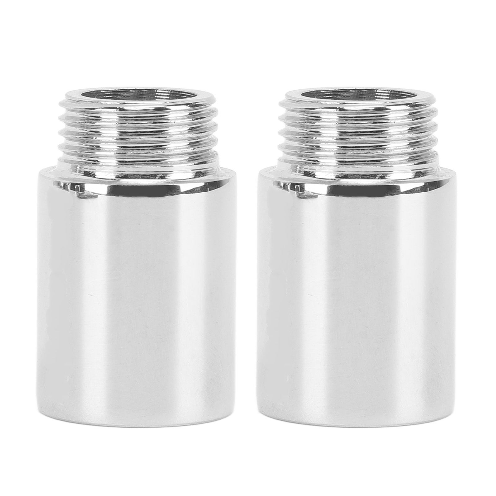 2PCS Shower Arm Extension Stainless Steel Chrome Plating Shower Head Extension