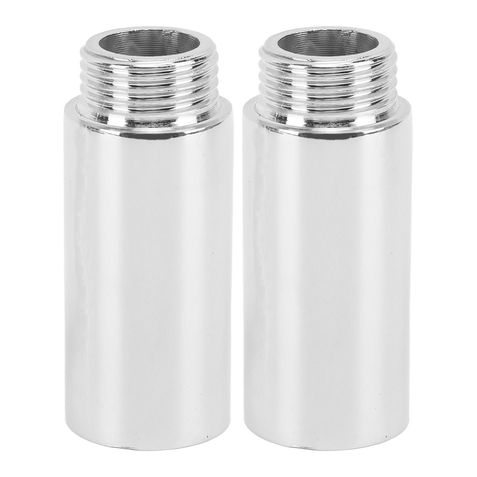 2PCS Shower Arm Extension Stainless Steel Chrome Plating Shower Head Extension