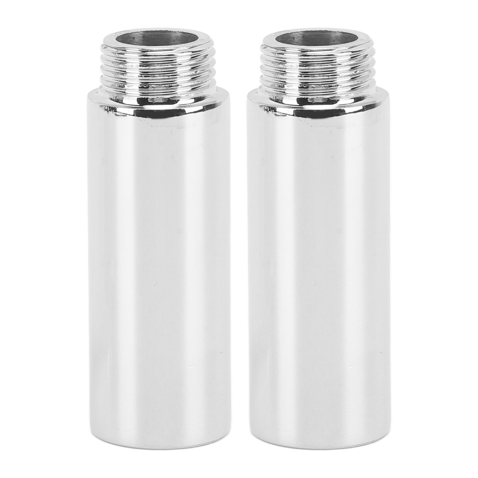 2PCS Shower Arm Extension Stainless Steel Chrome Plating Shower Head Extension