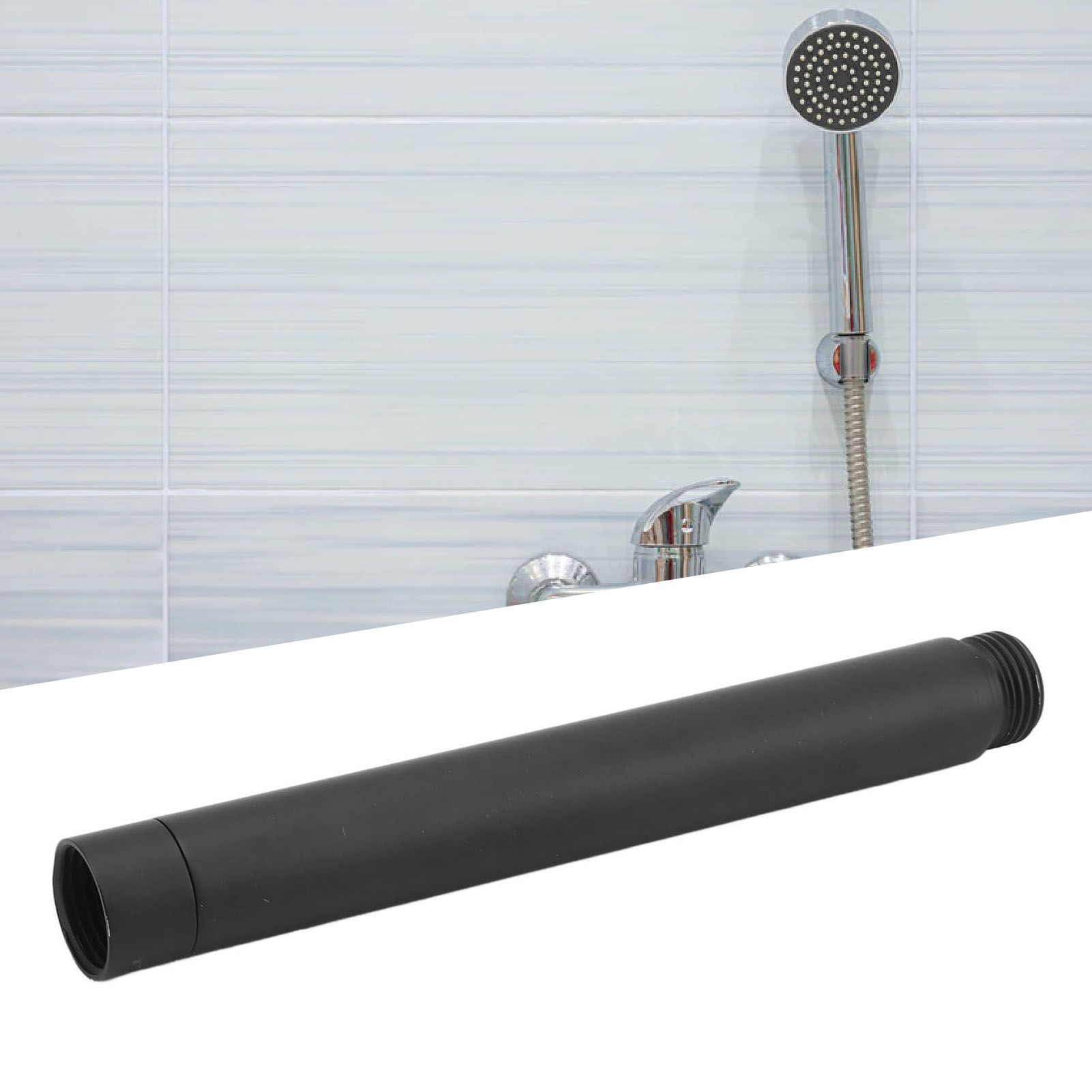 Shower Head Extension Stainless Steel Shower Arm Fine Surface Easy view 11