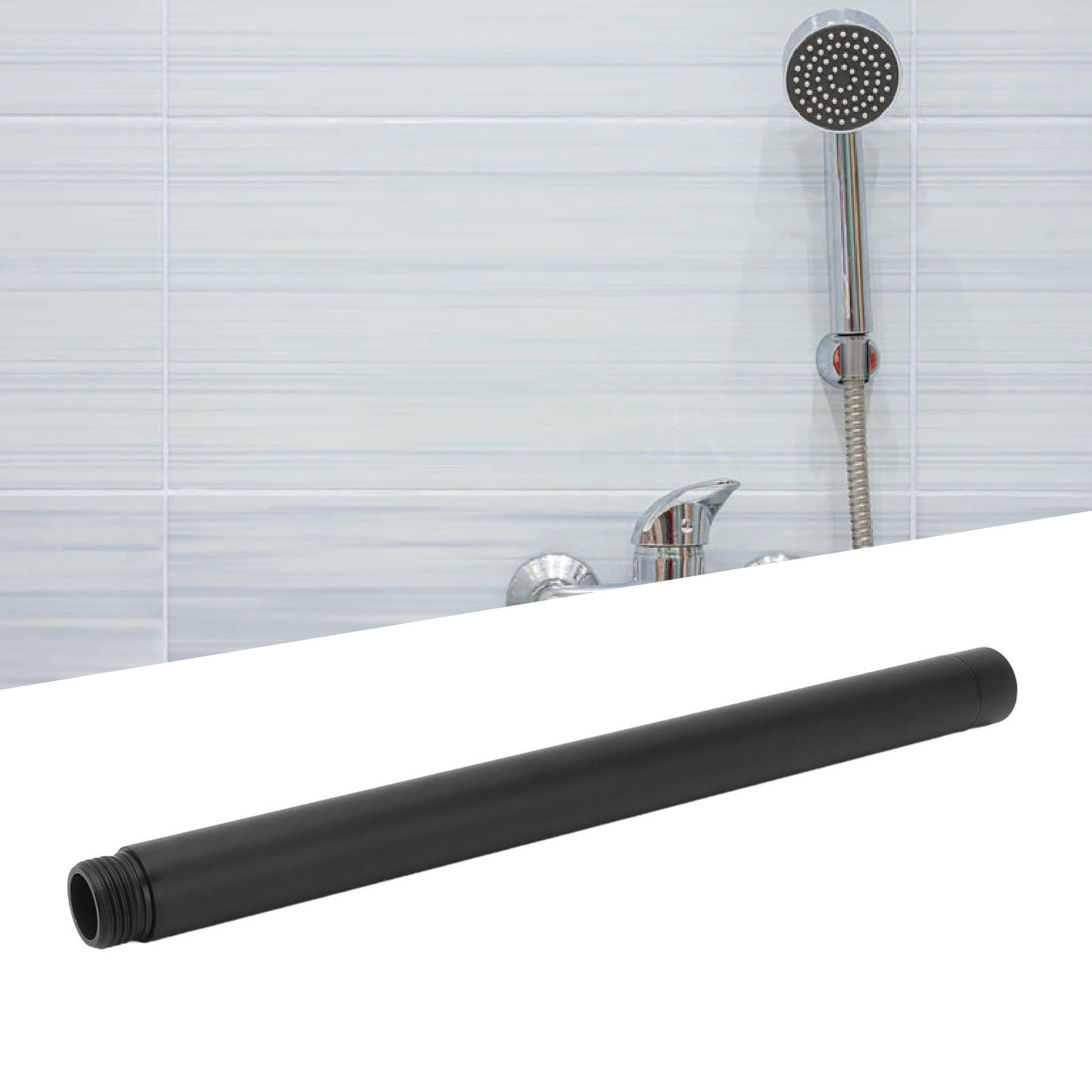 Shower Head Extension Stainless Steel Shower Arm Fine Surface Easy view 11