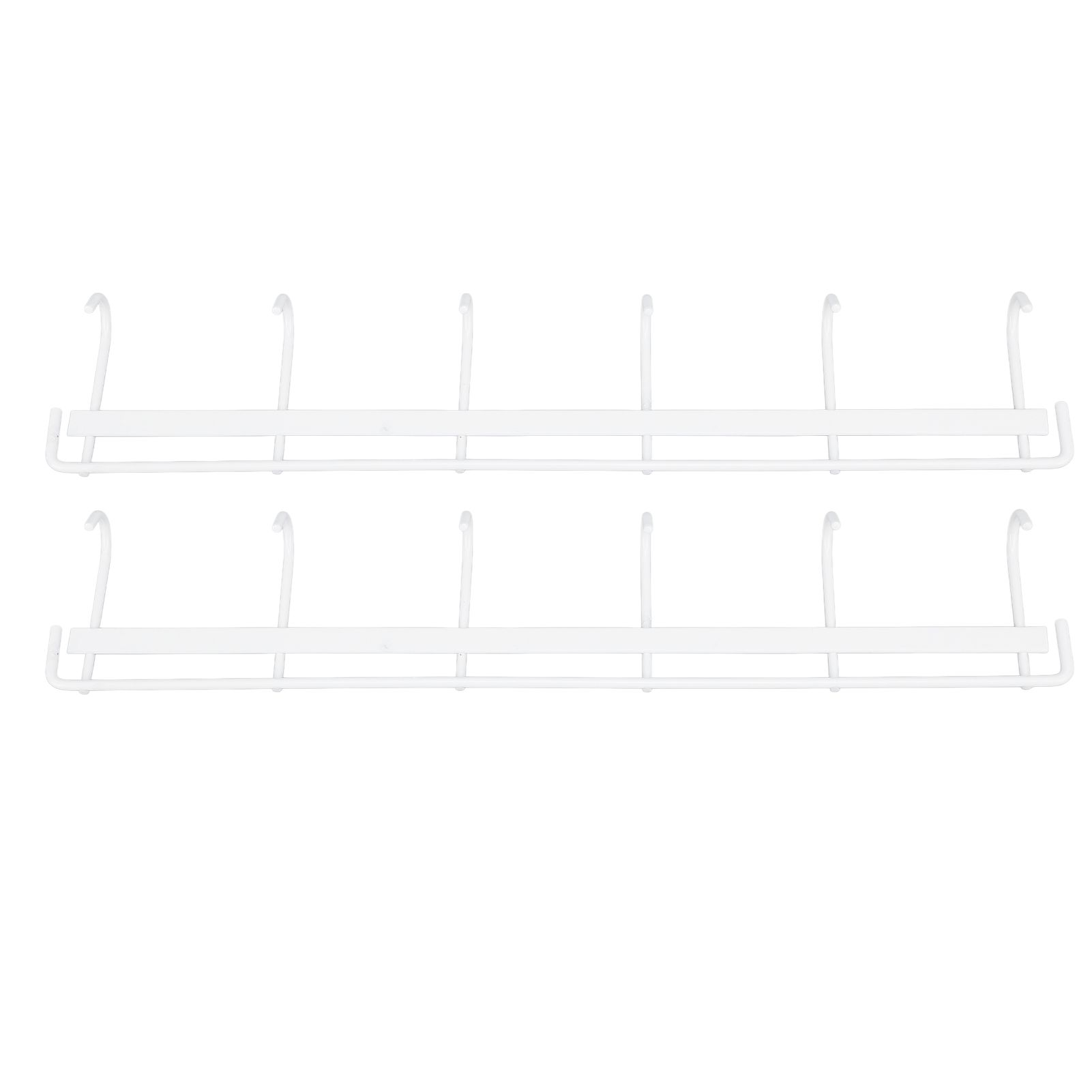 2pcs Wall Mounted Coat Rack Stainless Steel Wall Hanging Coat Hook Rail with 6 view 3