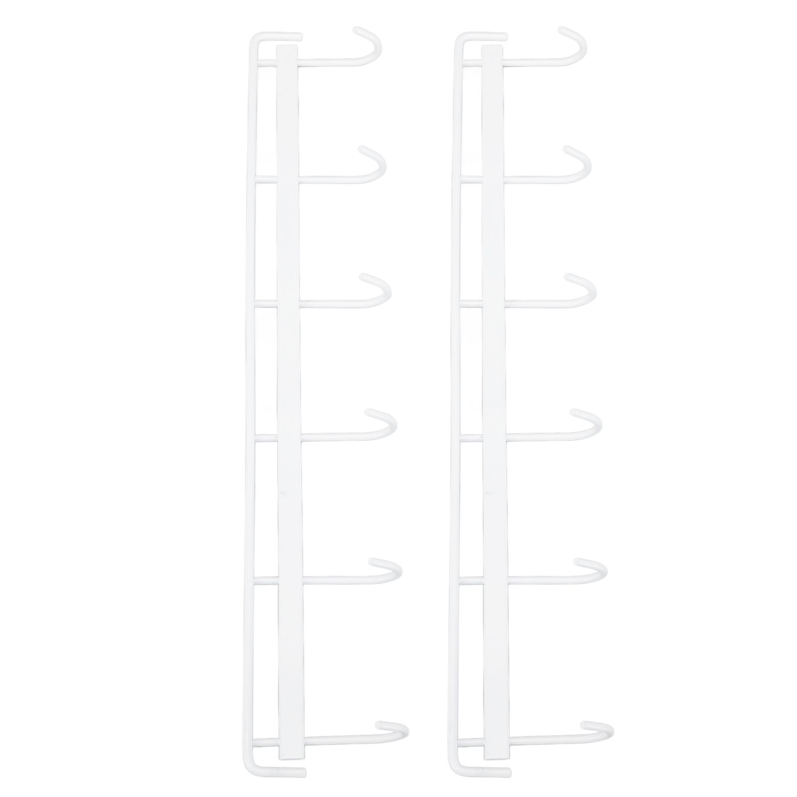 2pcs Wall Mounted Coat Rack Stainless Steel Wall Hanging Coat Hook Rail with 6 view 9