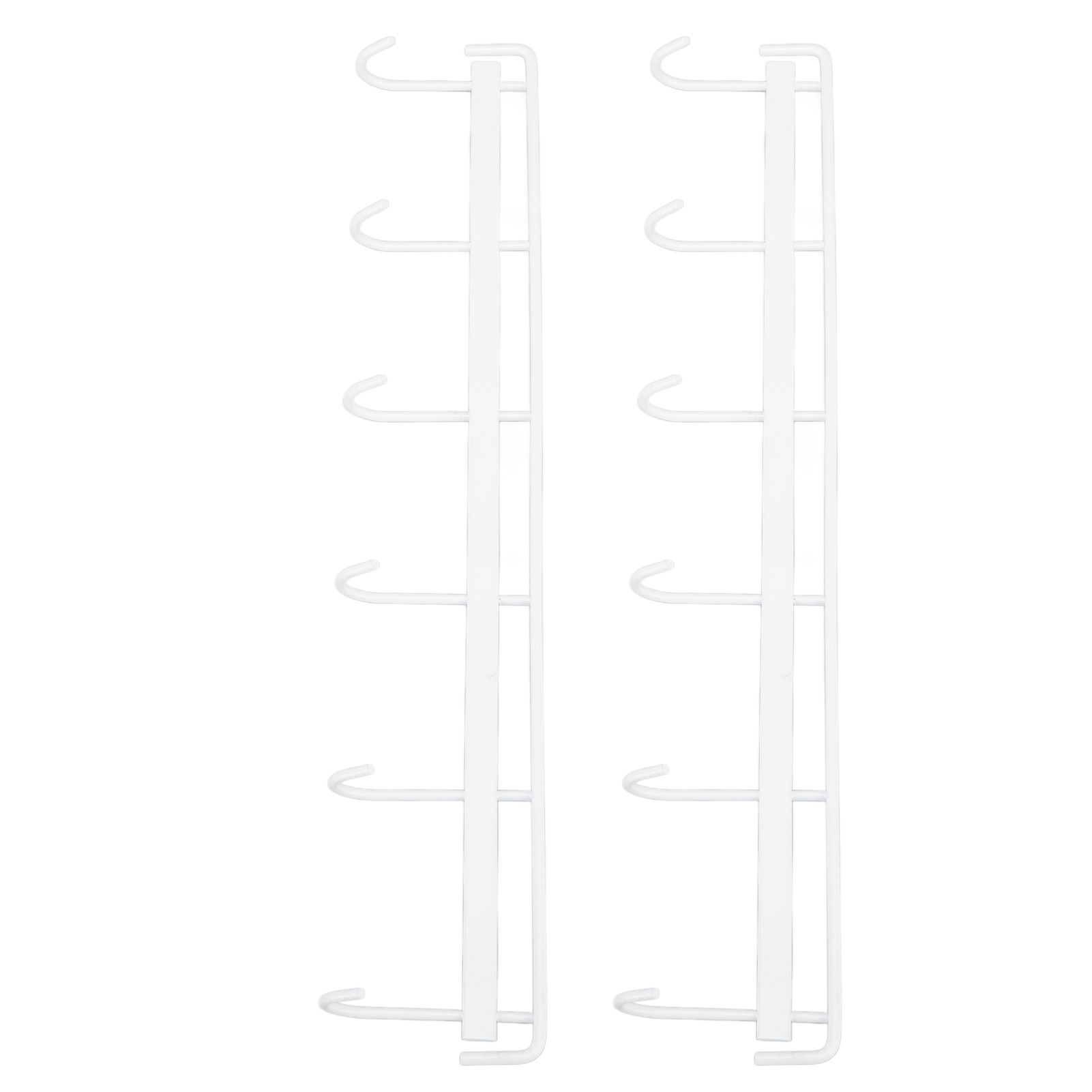 2pcs Wall Mounted Coat Rack Stainless Steel Wall Hanging Coat Hook Rail with 6 view 10
