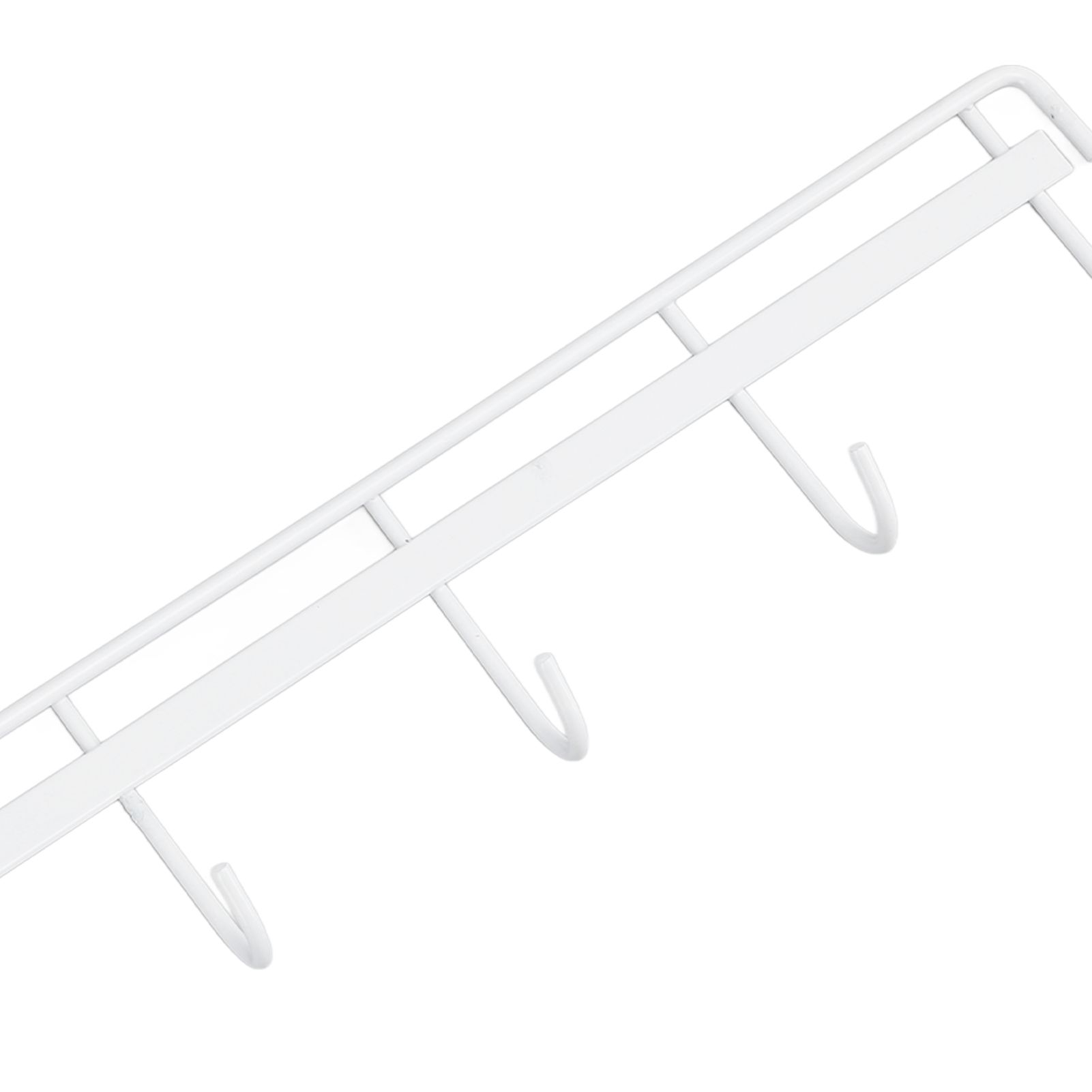 2pcs Wall Mounted Coat Rack Stainless Steel Wall Hanging Coat Hook Rail with 6 view 13