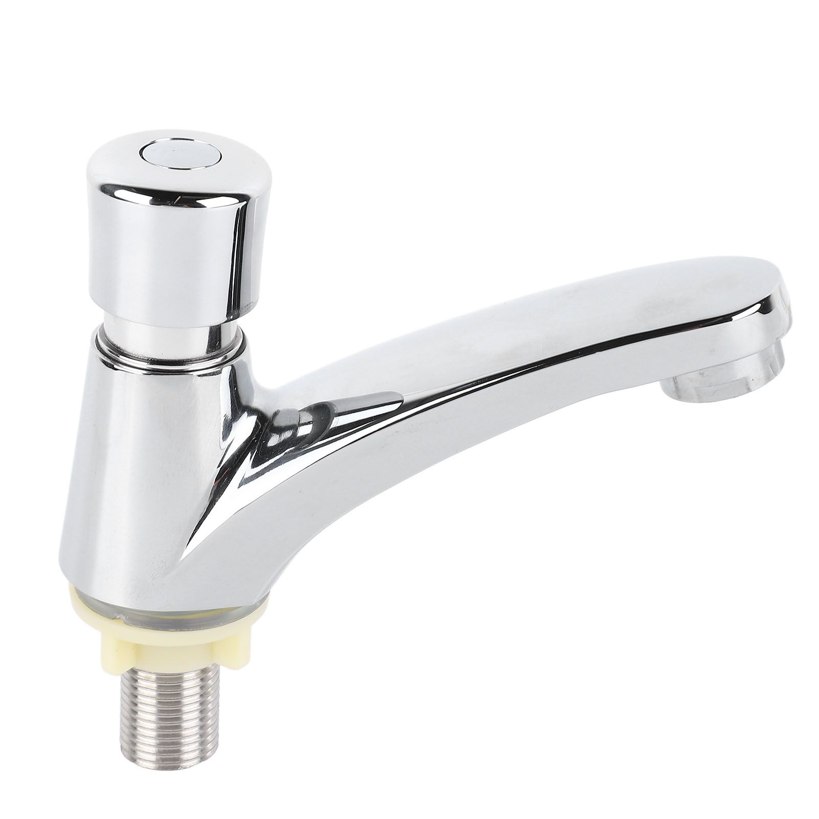 Time Delay Basin Sink Faucet Copper Alloy Push Switch Water Saving Tap for