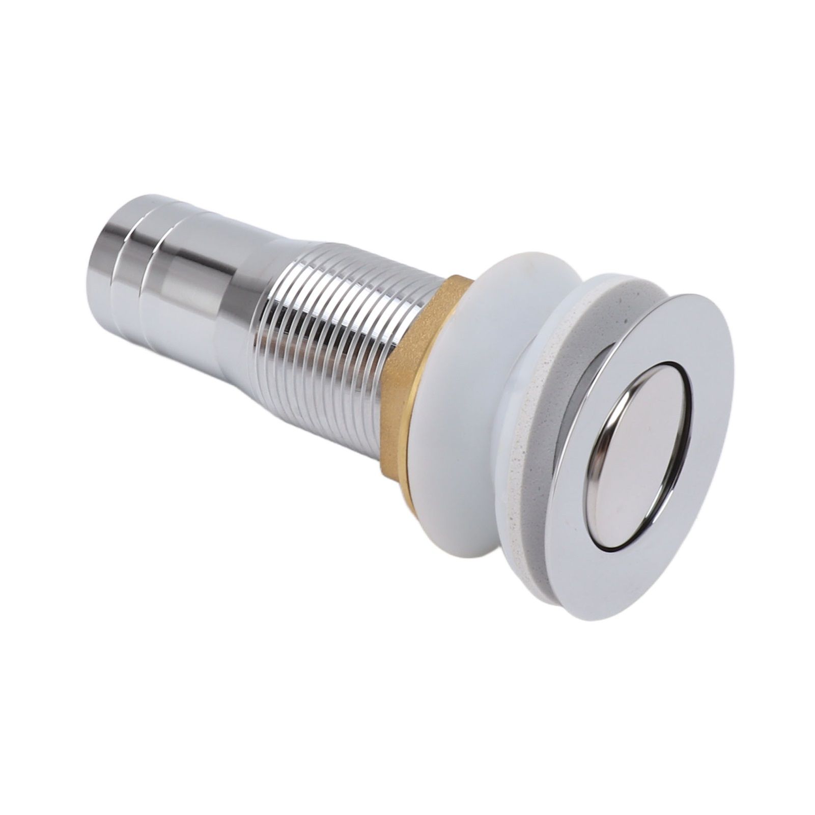 Bathroom Sink Drain Stainless Steel Polished Electroplated Flip Top Anti view 4