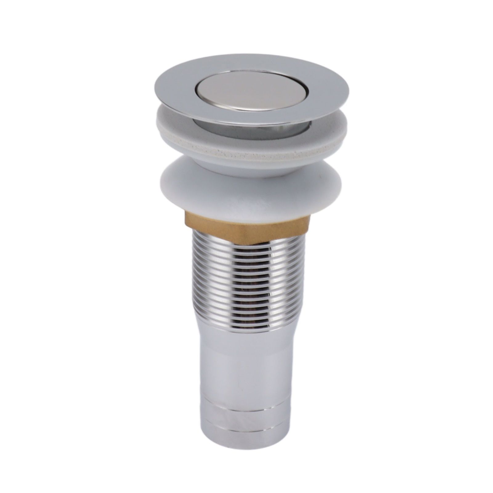 Bathroom Sink Drain Stainless Steel Polished Electroplated Flip Top Anti view 10