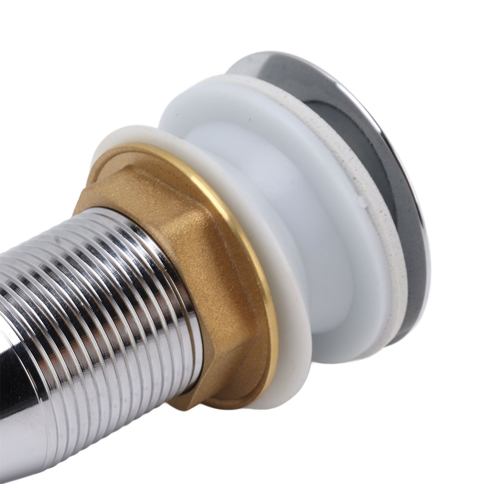 Bathroom Sink Drain Stainless Steel Polished Electroplated Flip Top Anti view 14