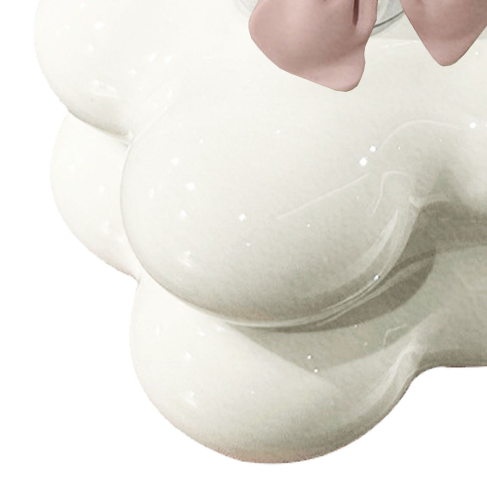 Cloud Press Pump Bottle Ceramic Reusable Decoration Refillable Cloud Shape view 8