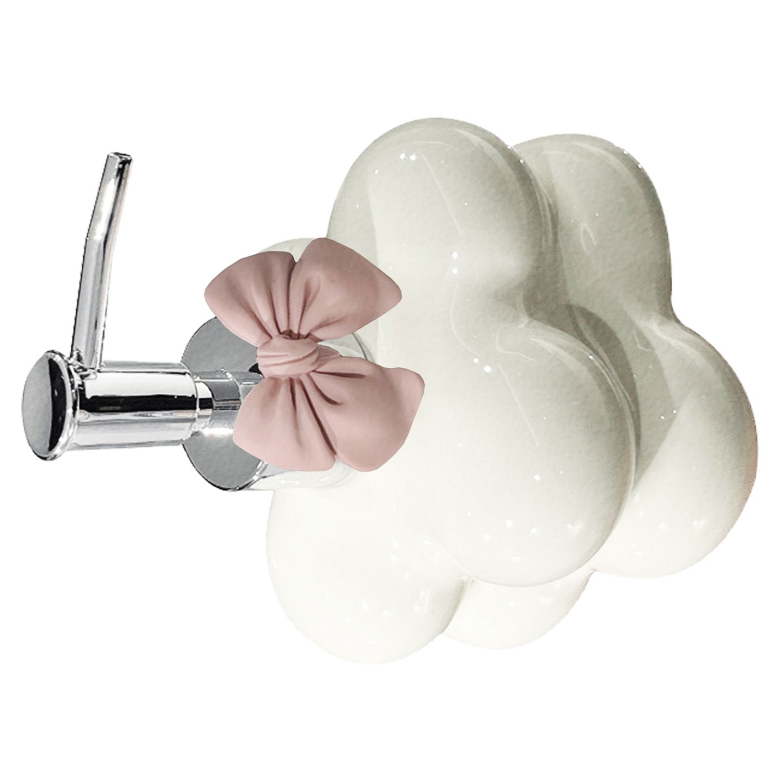 Cloud Press Pump Bottle Ceramic Reusable Decoration Refillable Cloud Shape view 11