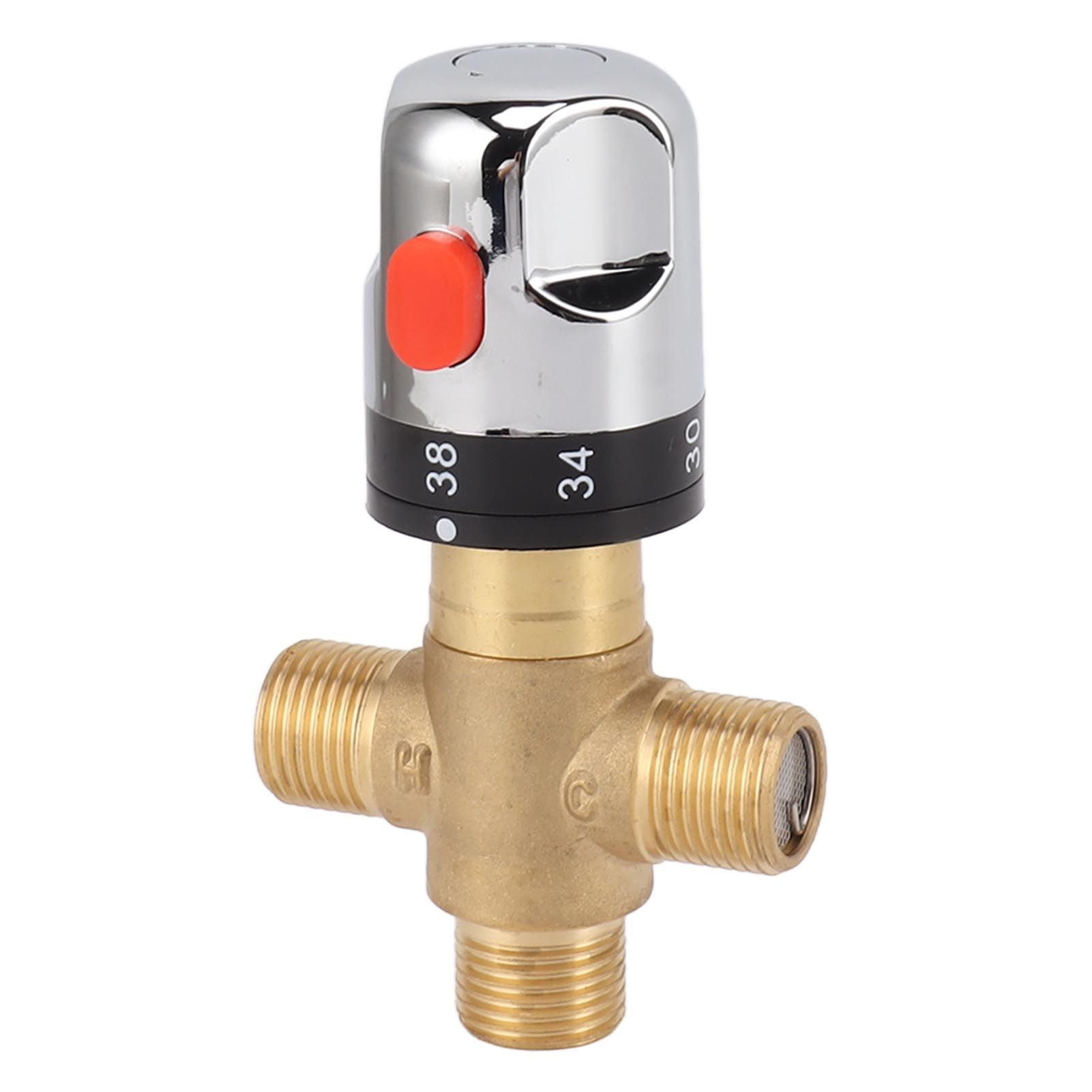 Thermostatic Mixing Valve Brass Shower Mixing Valve Hot and Cold Water view 2