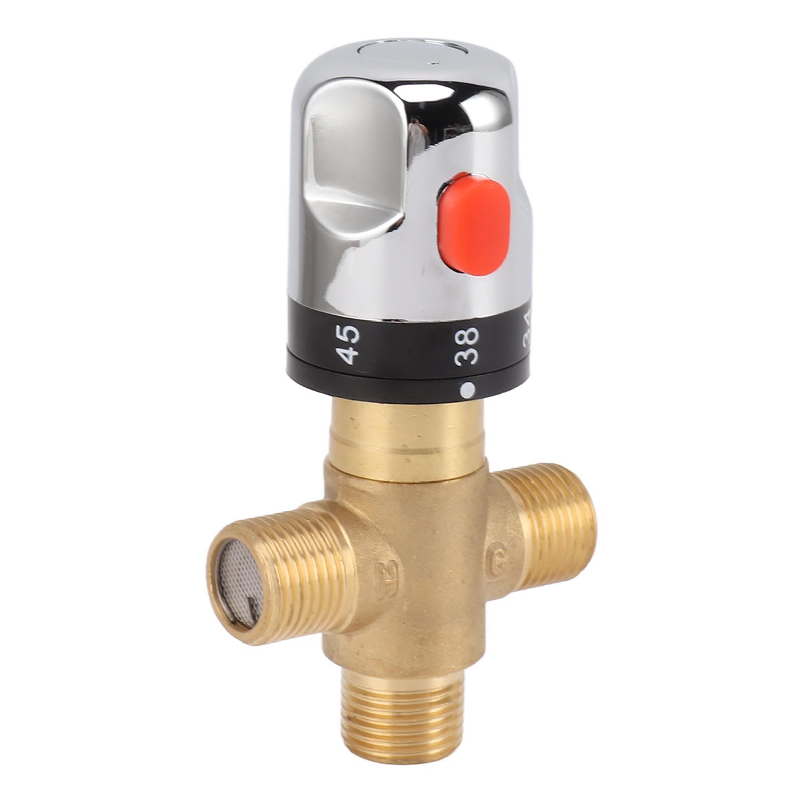 Thermostatic Mixing Valve Brass Shower Mixing Valve Hot and Cold Water view 3