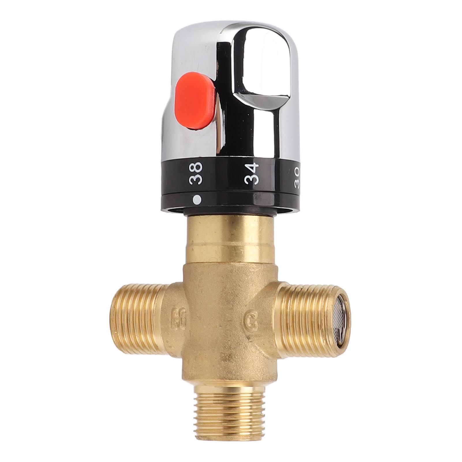 Thermostatic Mixing Valve Brass Shower Mixing Valve Hot and Cold Water view 4