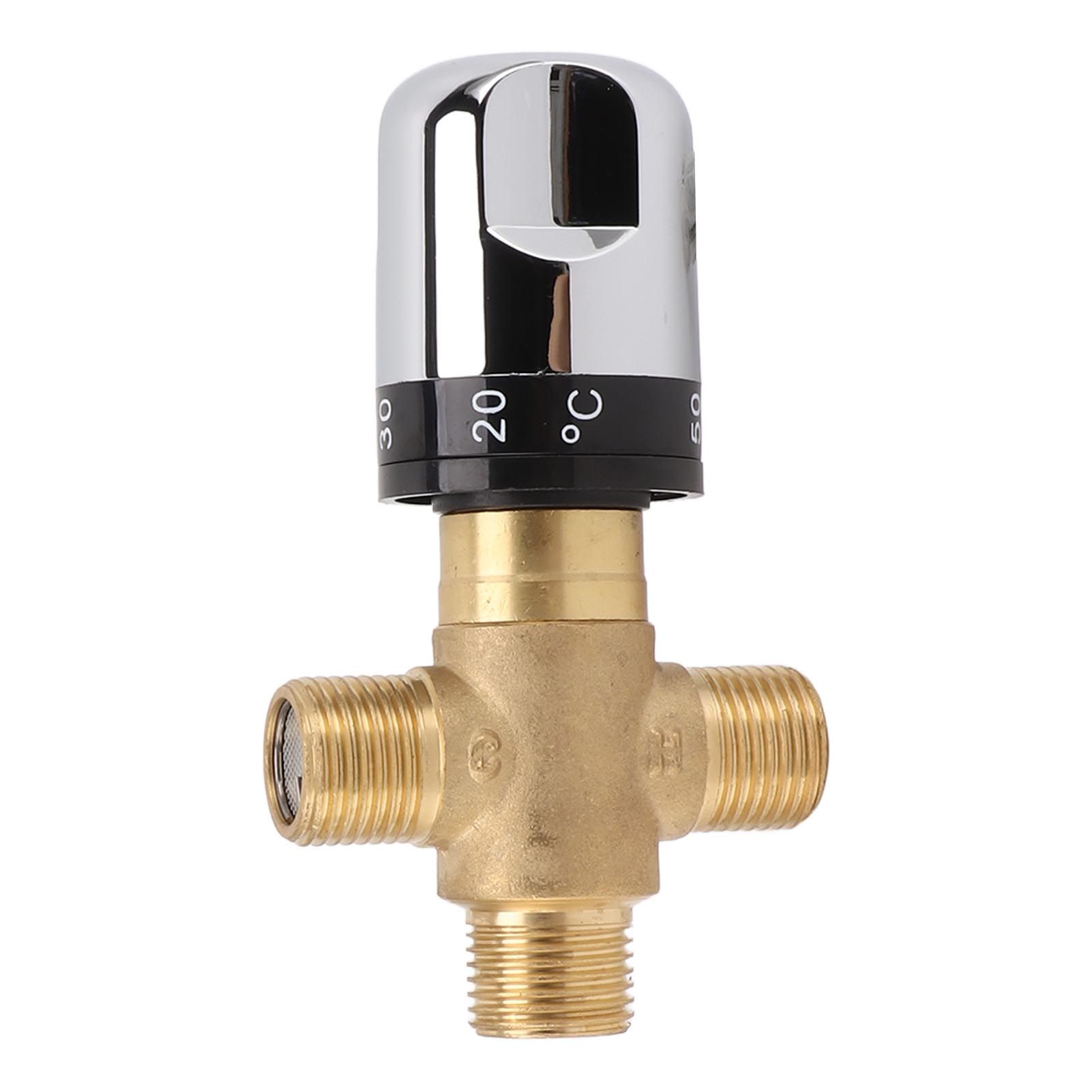 Thermostatic Mixing Valve Brass Shower Mixing Valve Hot and Cold Water view 6