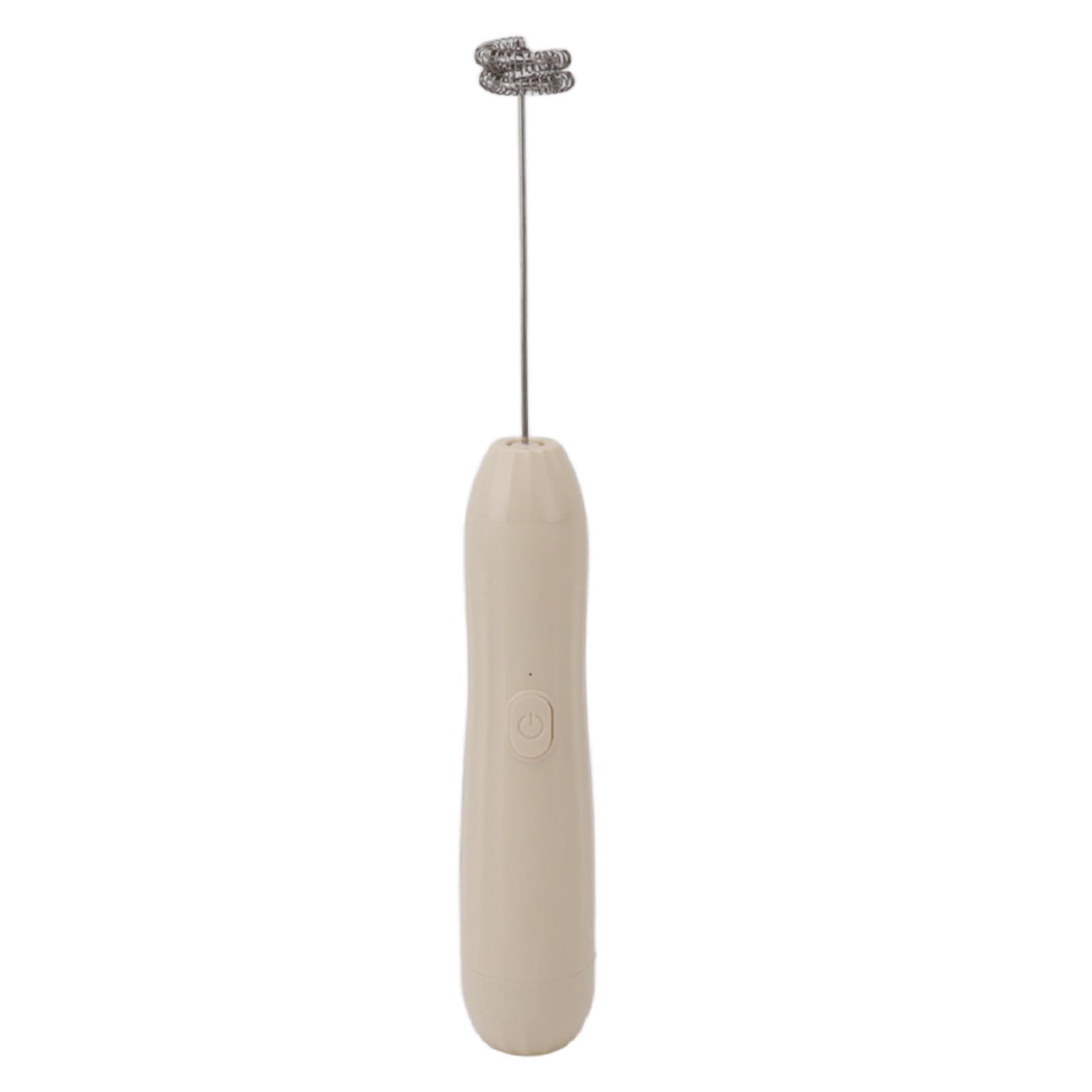 Milk Frother Khaki Rechargeable Coffee Frother Mixer for Coffee Latte Hot view 4