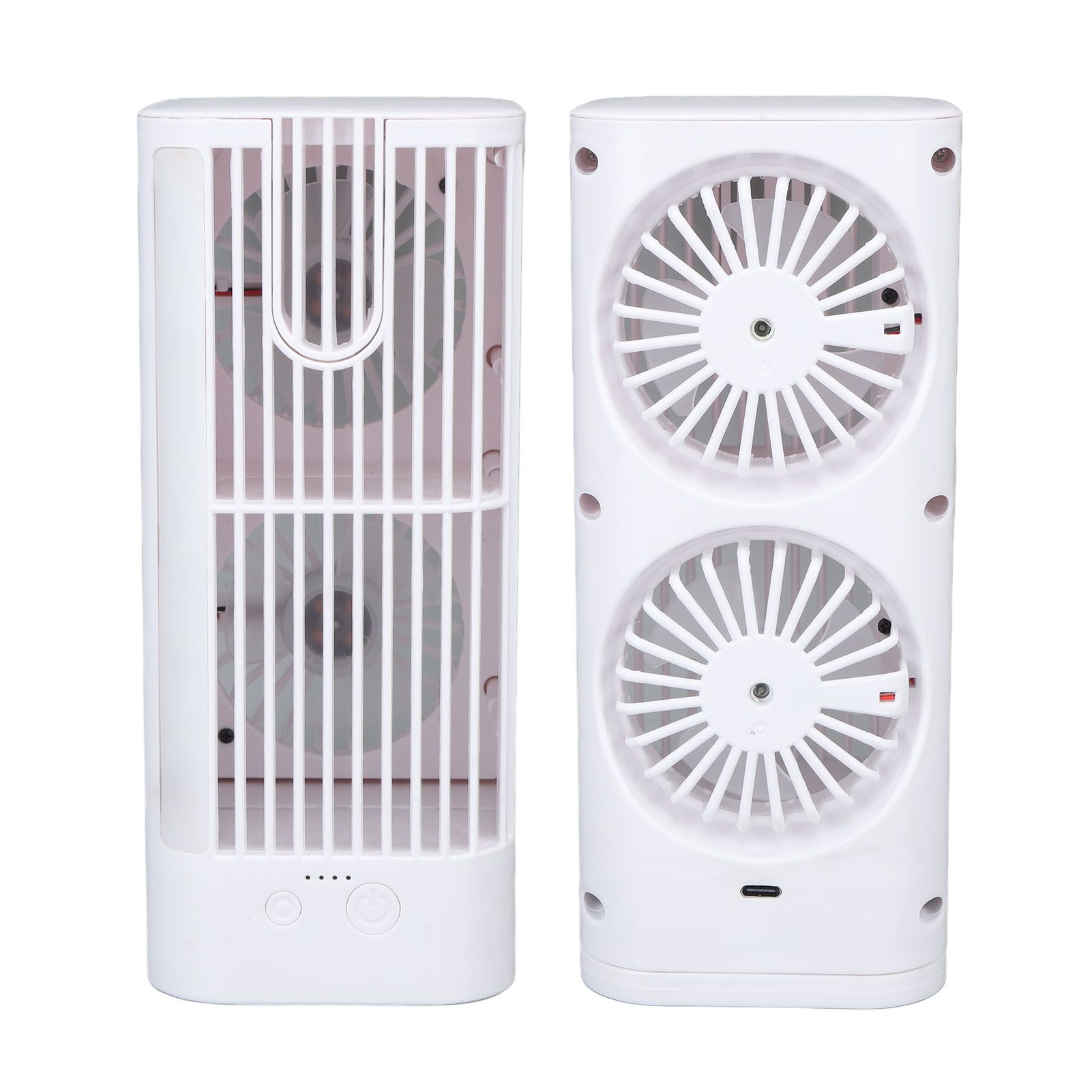 Desk Night Light Fan Power Adjustable Space Saving Quiet Multifunctional Cool view 9