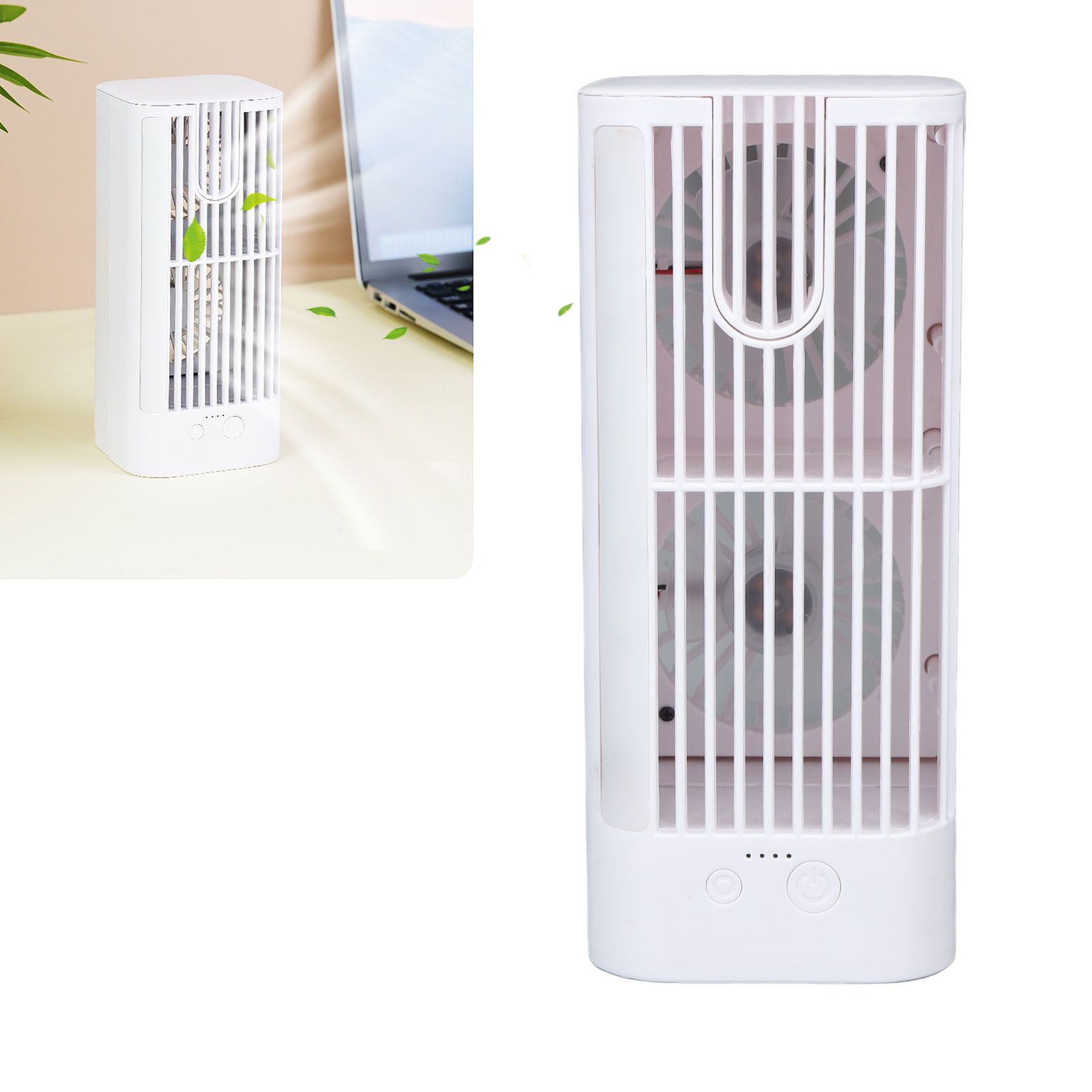 Desk Night Light Fan Power Adjustable Space Saving Quiet Multifunctional Cool view 11