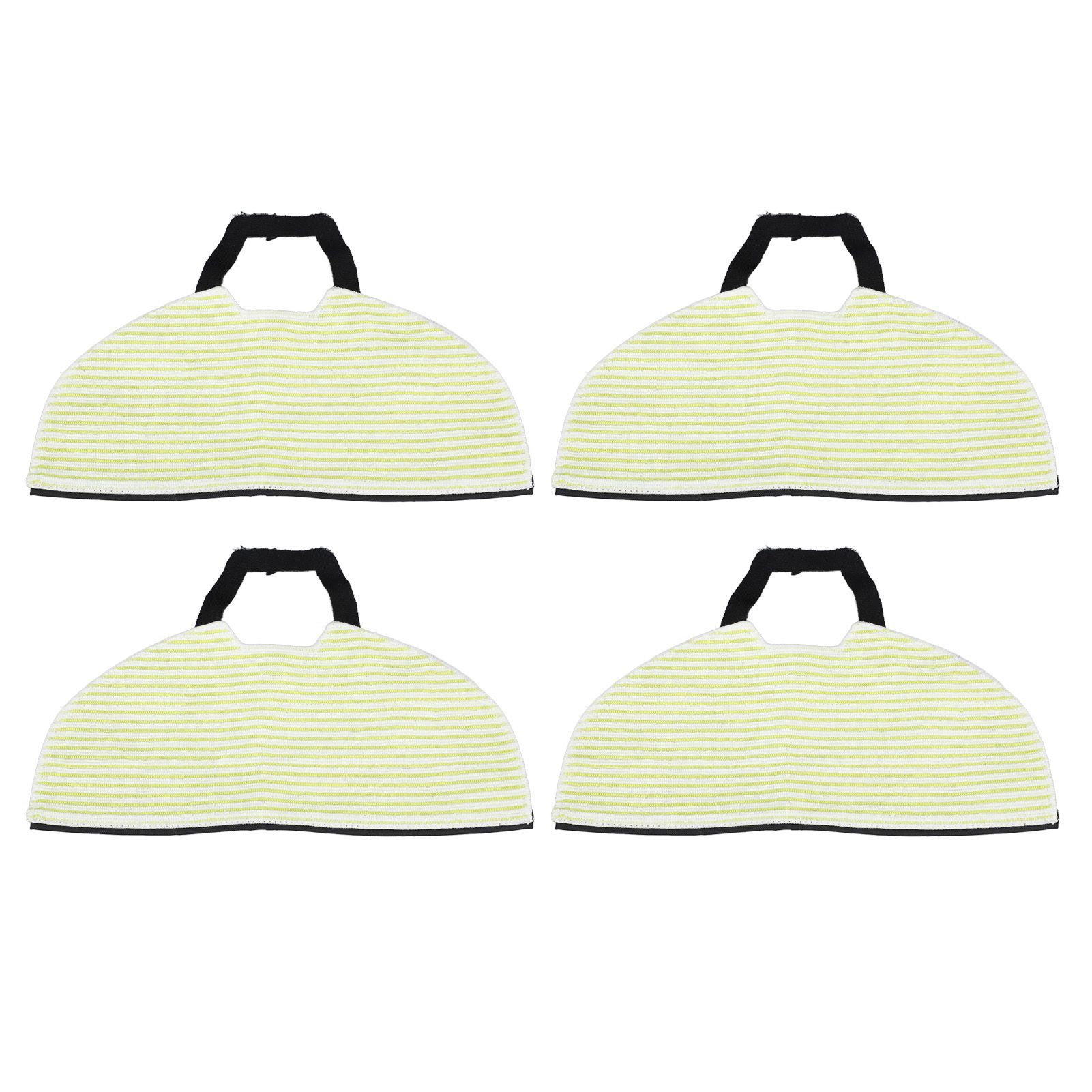 4pcs Vacuum Mop Pads Shed Resistant Highly Absorbent Reusable Mop Cloth Pad