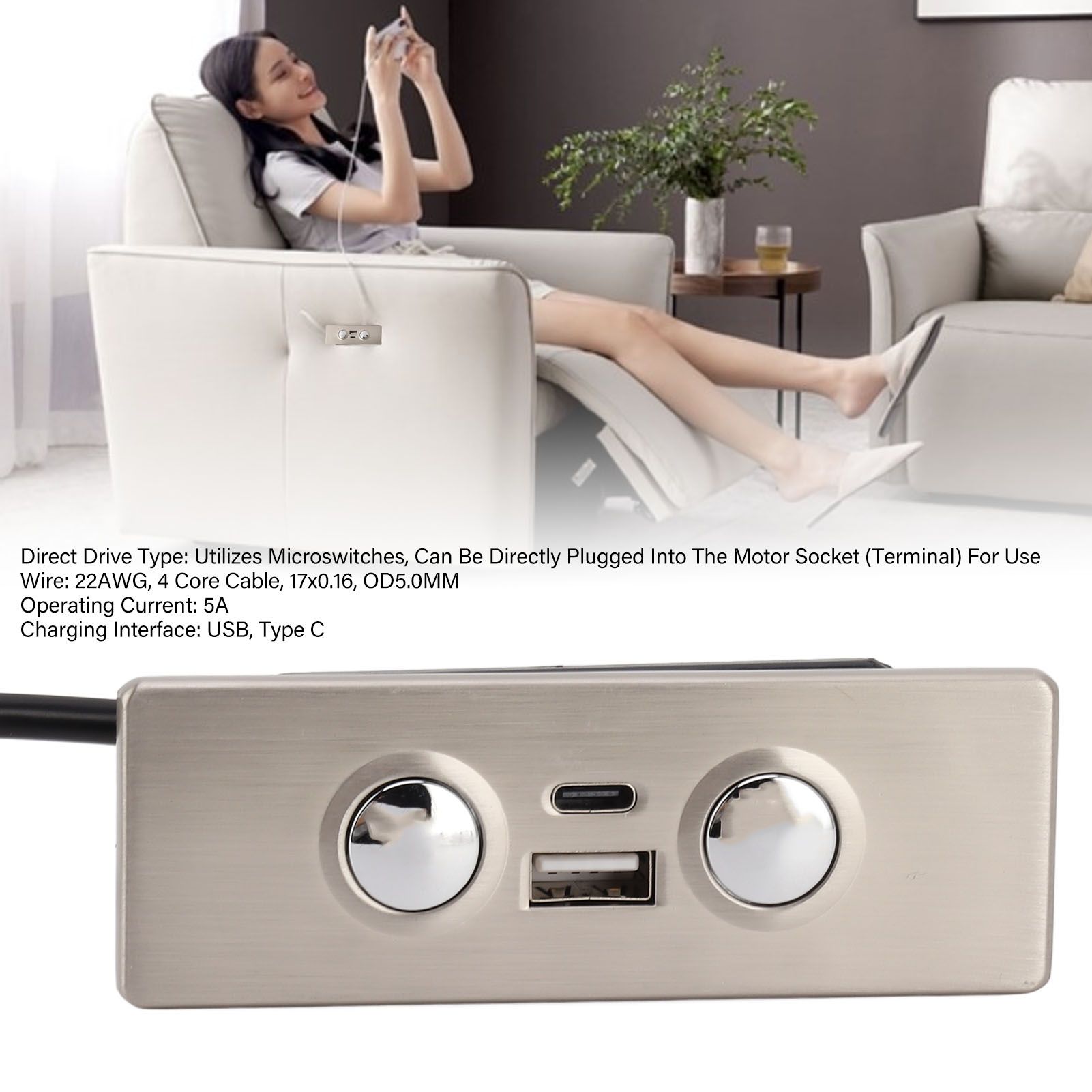 5 Pin Lift Chair Power Recliner Hand Control Electric Sofa Remote Hand Control view 15