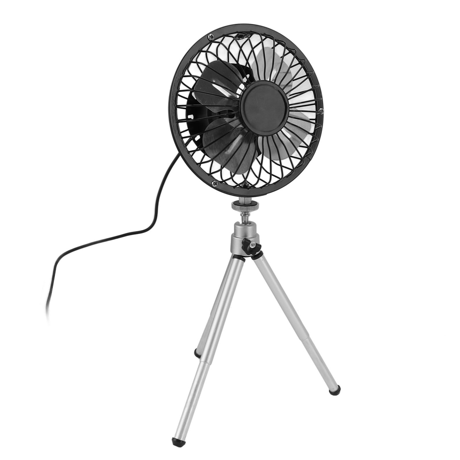 Portable Solar Fan 6W 6 Inches Solar USB Dual Powered Fan For Home Camping view 5