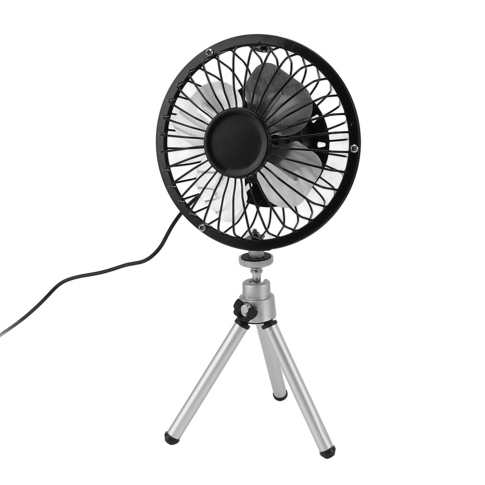 Portable Solar Fan 6W 6 Inches Solar USB Dual Powered Fan For Home Camping view 8