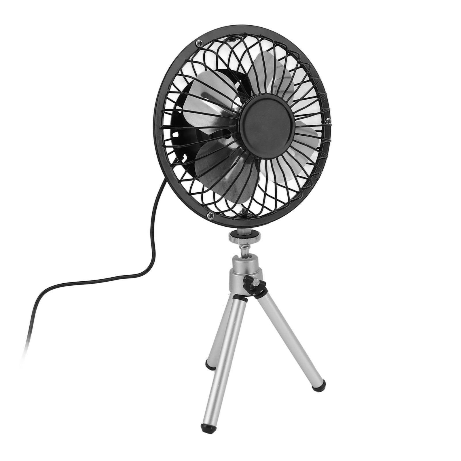 Portable Solar Fan 6W 6 Inches Solar USB Dual Powered Fan For Home Camping view 9