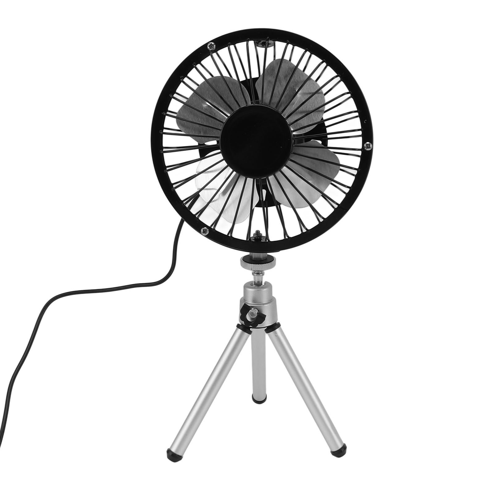 Portable Solar Fan 6W 6 Inches Solar USB Dual Powered Fan For Home Camping view 10