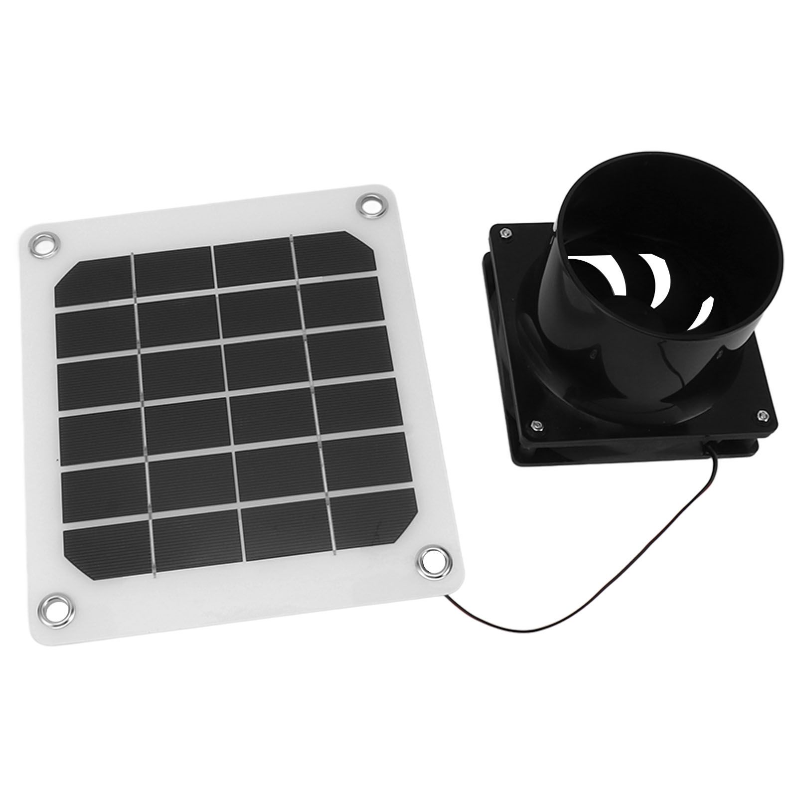 20W Solar Panel Exhaust Fan Kit with Protective Net 6 Inch Portable Solar view 3