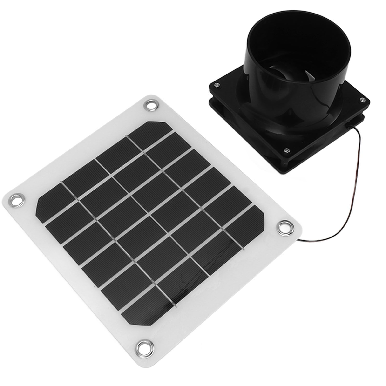 20W Solar Panel Exhaust Fan Kit with Protective Net 6 Inch Portable Solar view 4