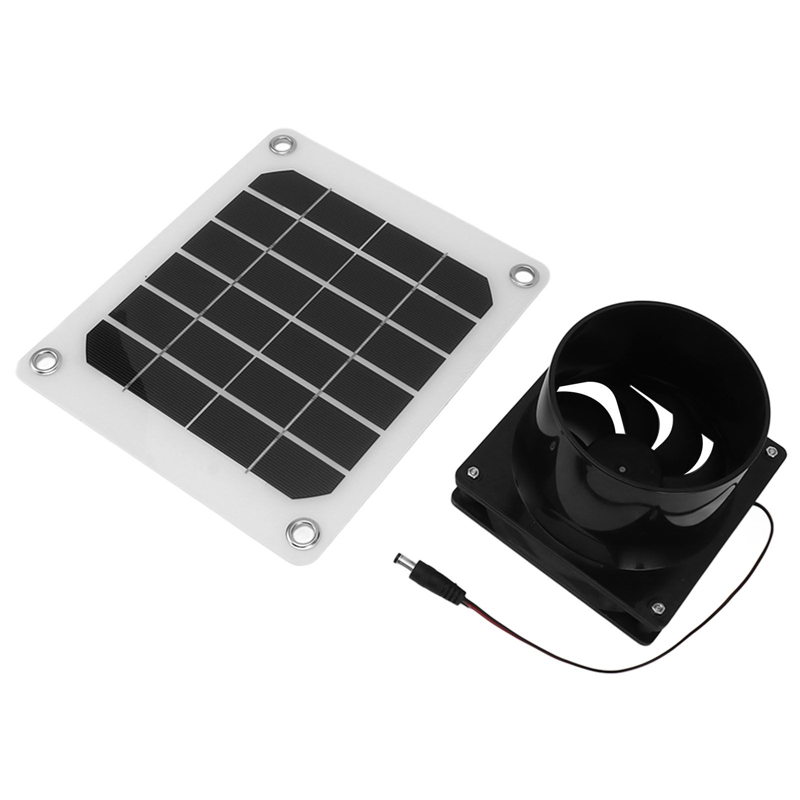 20W Solar Panel Exhaust Fan Kit with Protective Net 6 Inch Portable Solar view 5