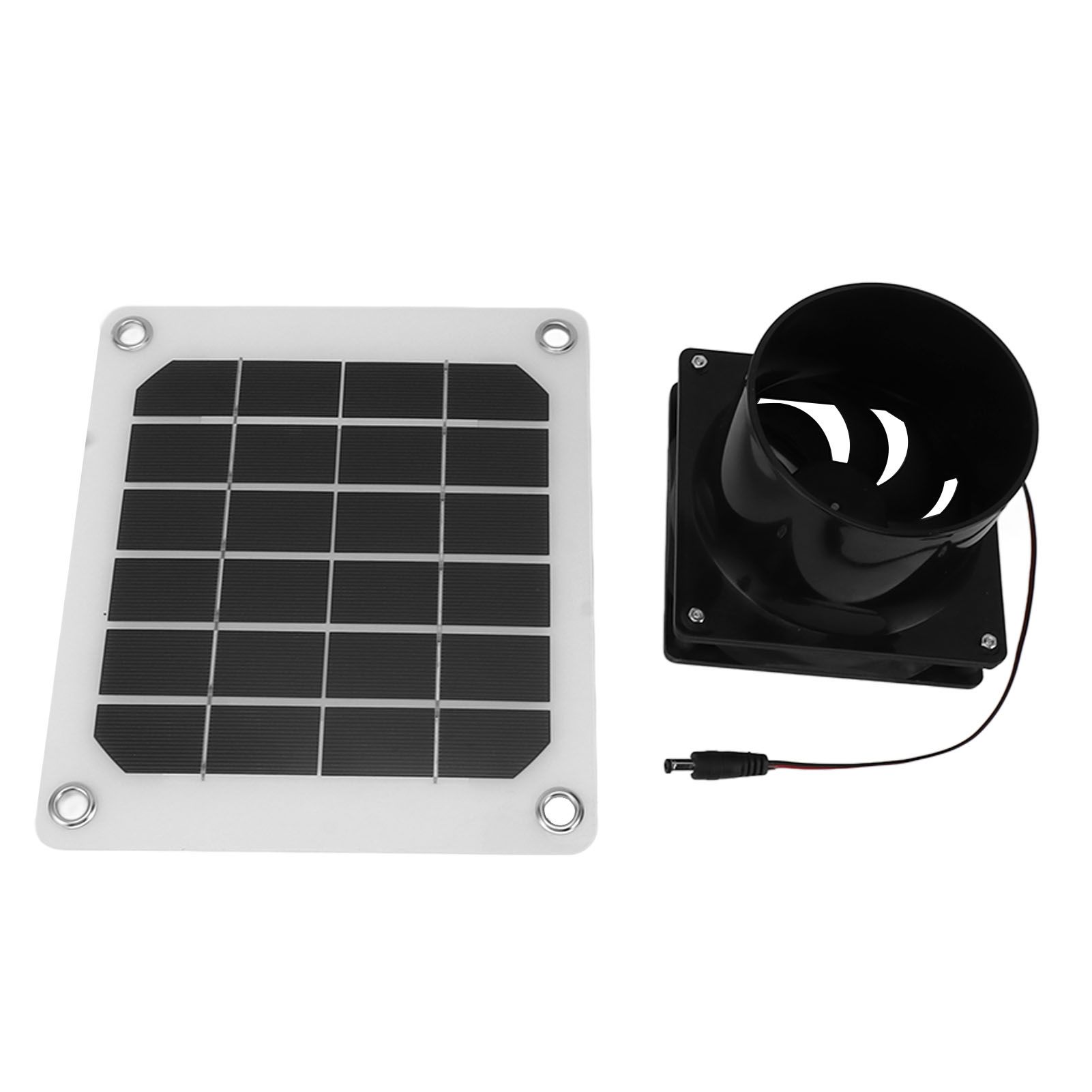 20W Solar Panel Exhaust Fan Kit with Protective Net 6 Inch Portable Solar view 6